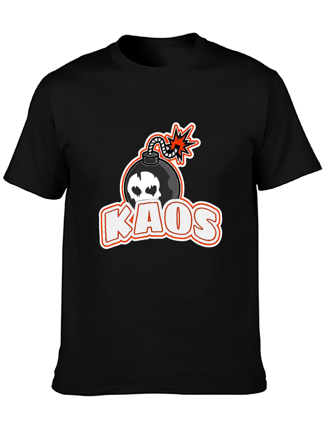 Kaos Bomb Graphic T-Shirt - Black