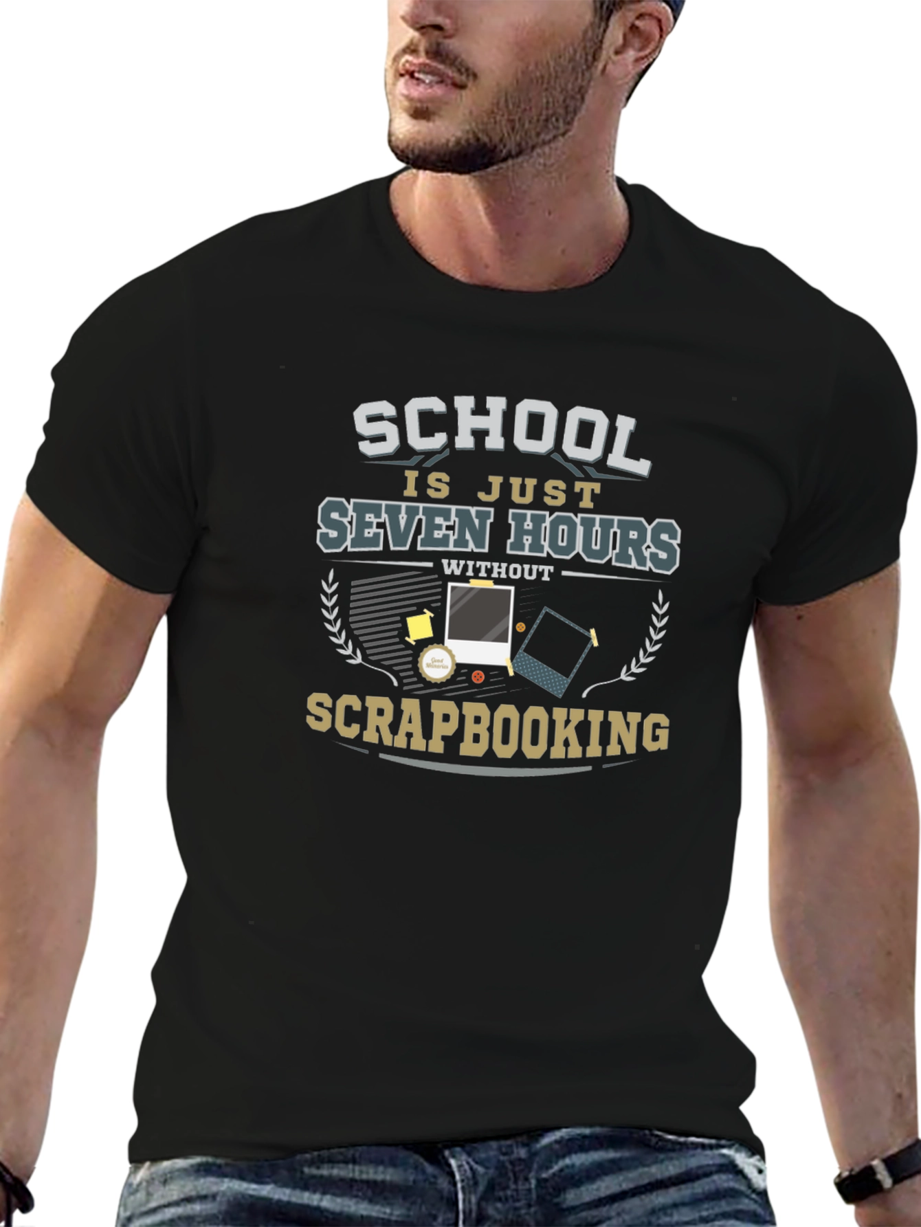 School Scrapbooking Graphic T-Shirt