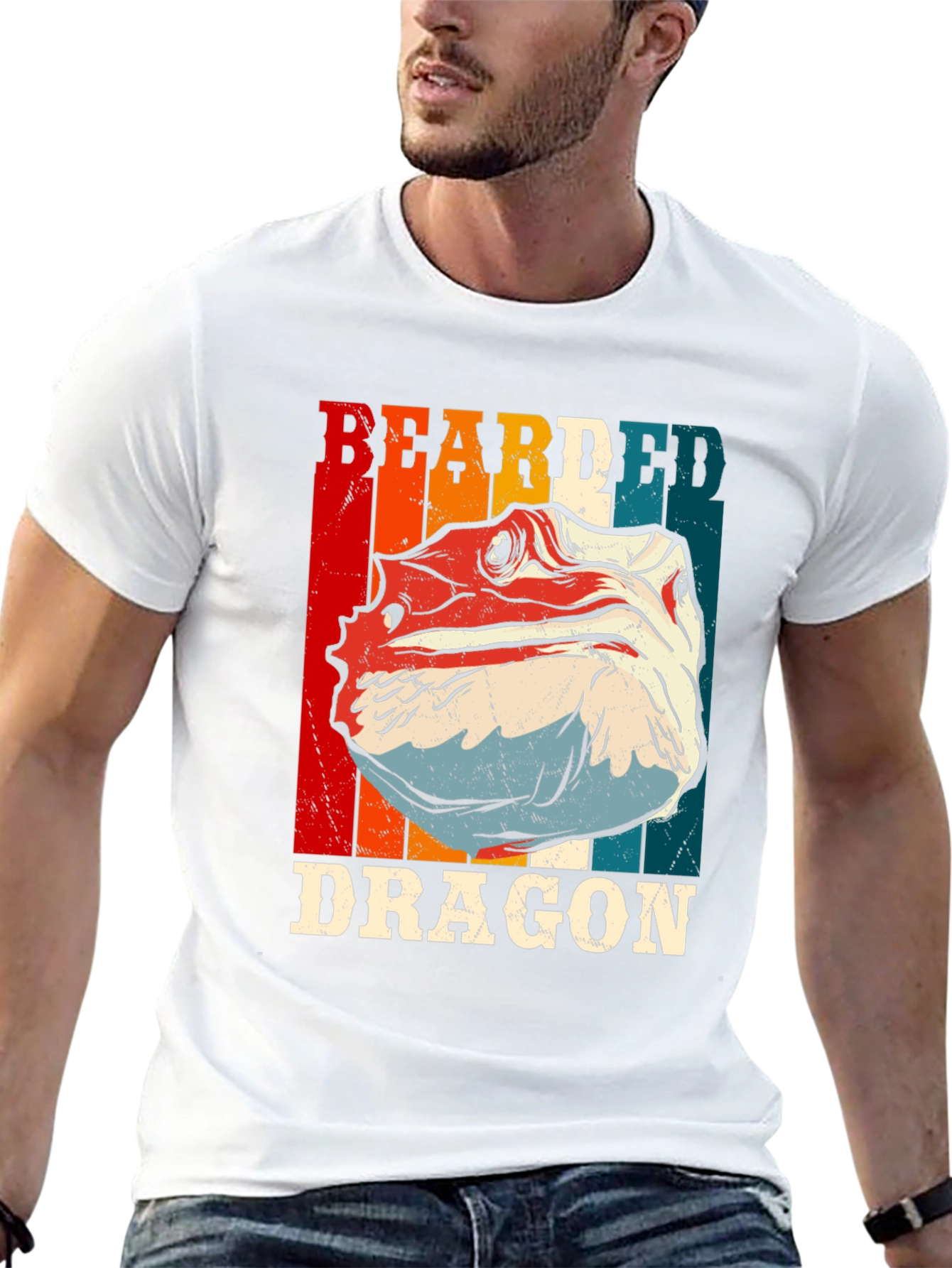 Bearded Dragon Graphic T-Shirt - Cool Reptile Tee