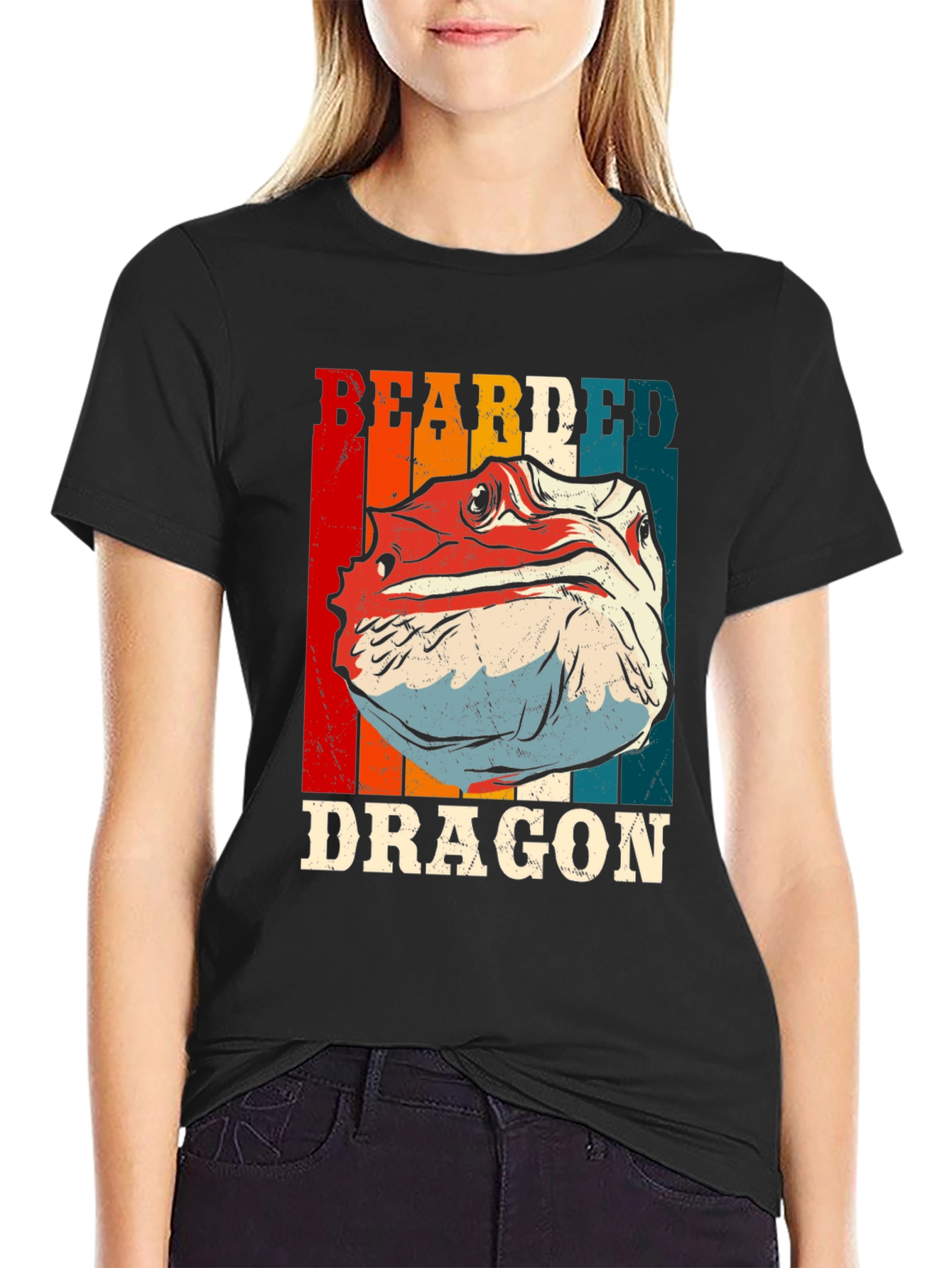 Bearded Dragon Graphic T-Shirt - Cool Reptile Tee