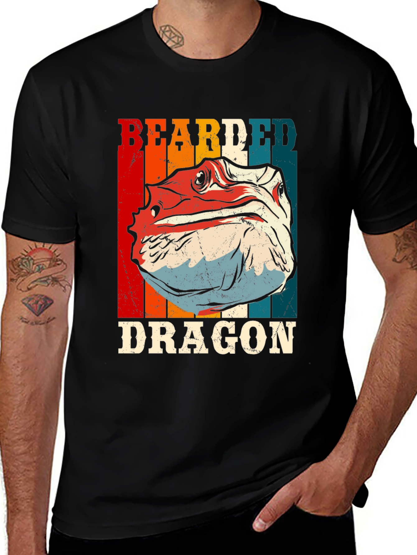 Bearded Dragon Graphic T-Shirt - Cool Reptile Tee