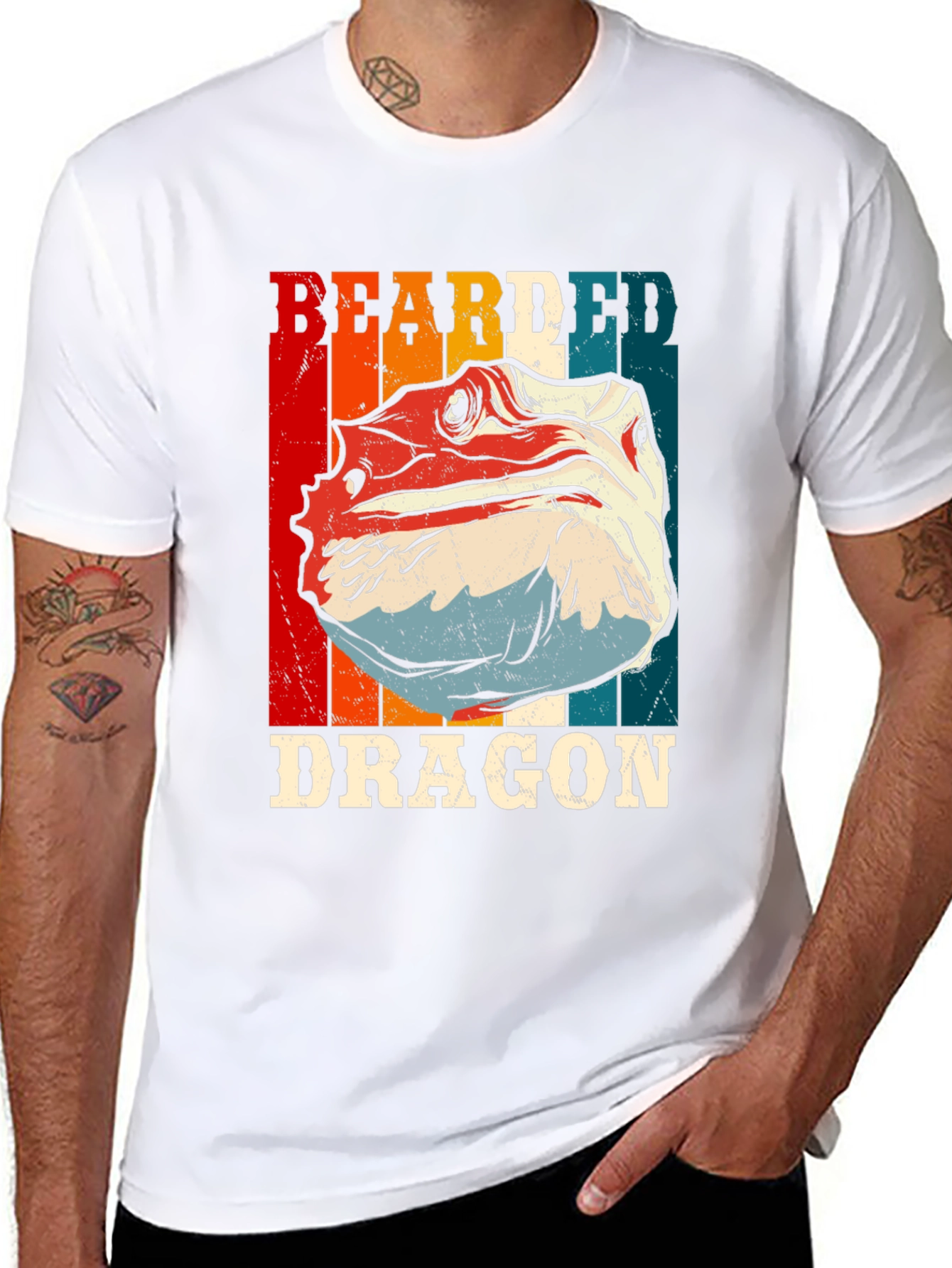 Bearded Dragon Graphic T-Shirt - Cool Reptile Tee