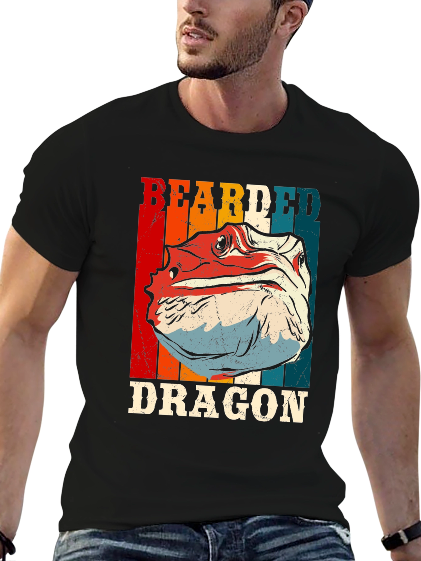 Bearded Dragon Graphic T-Shirt - Cool Reptile Tee