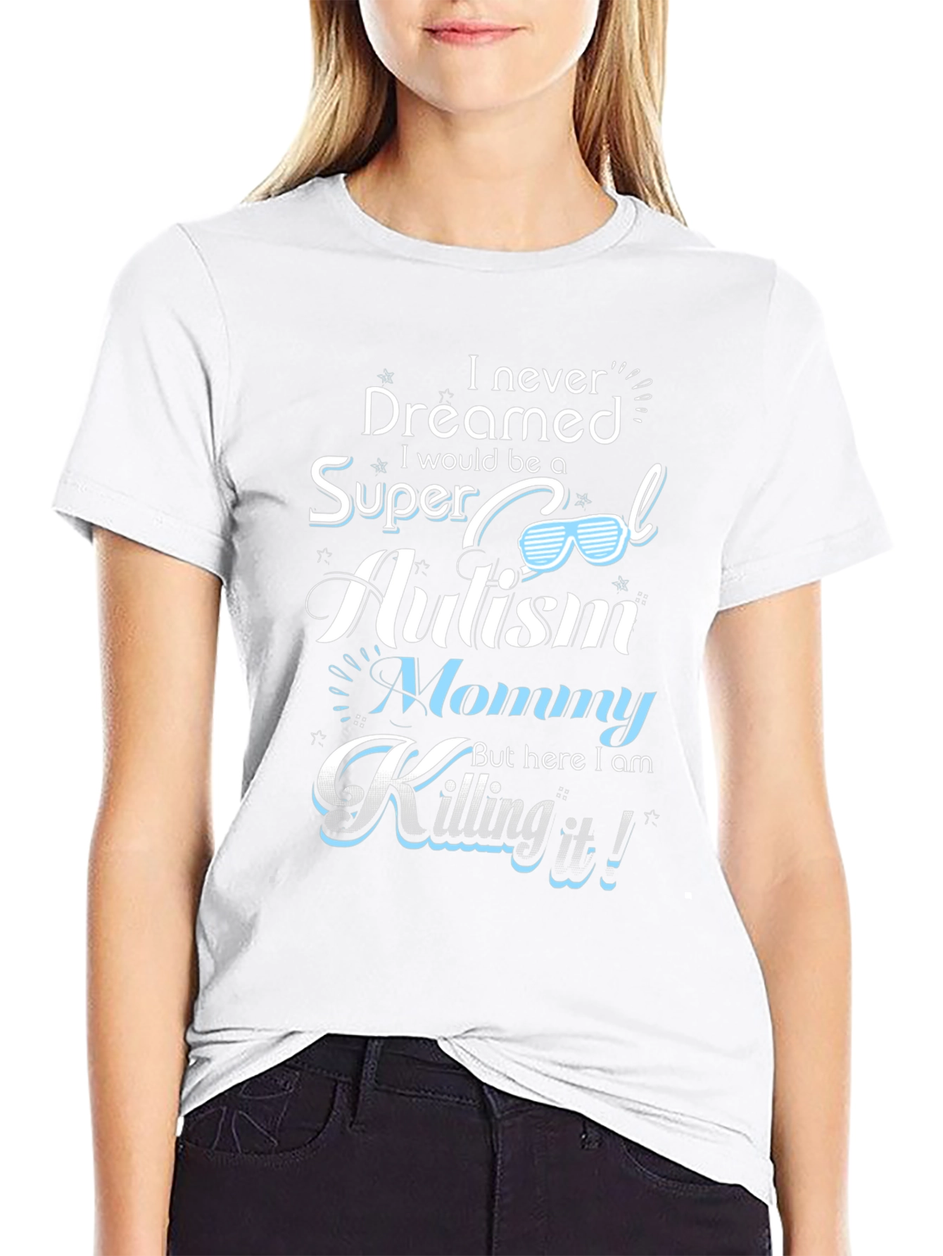 Super Cool Autism Mommy T-Shirt - Black