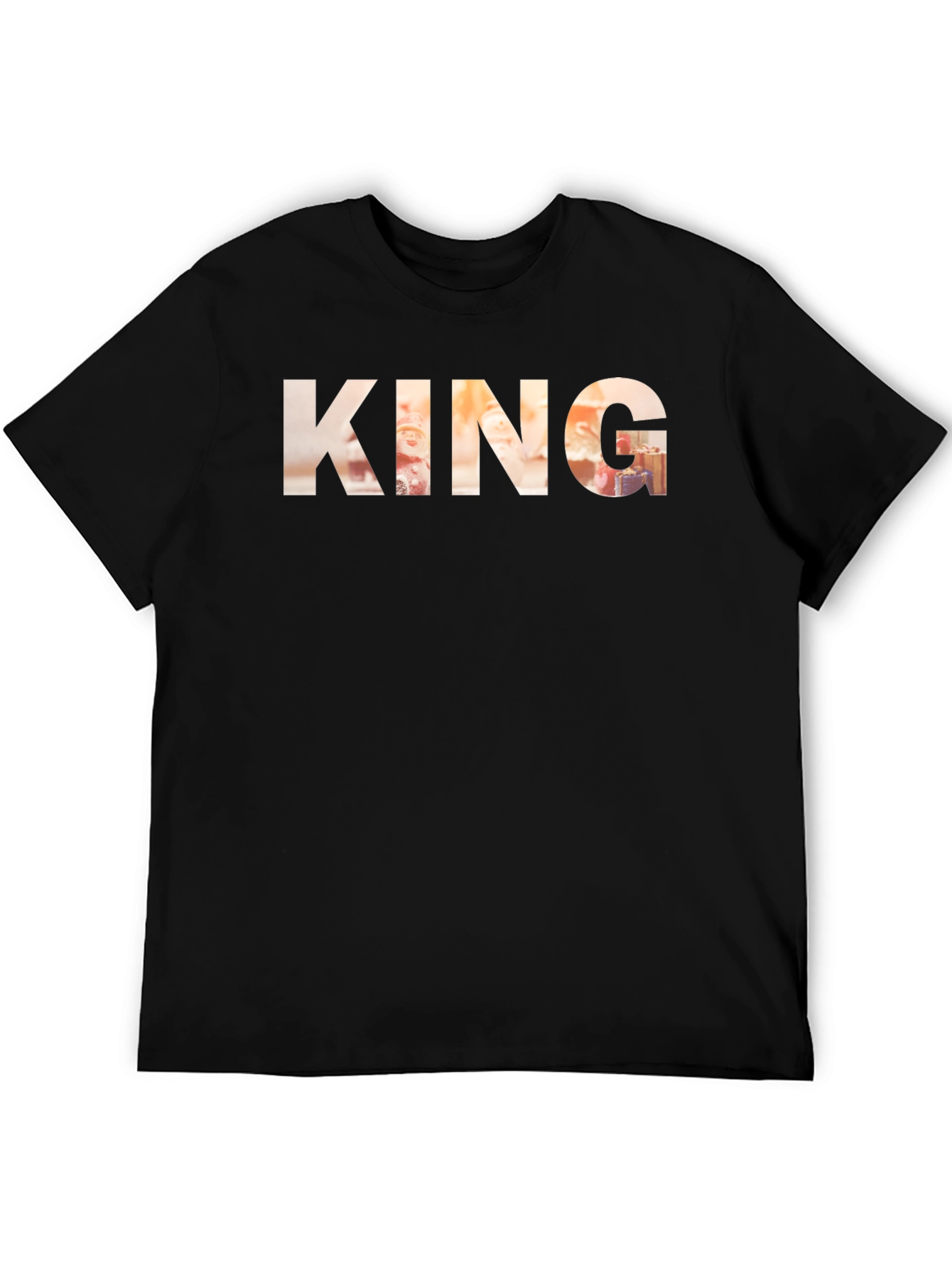 King Graphic Print Crew Neck T-Shirt