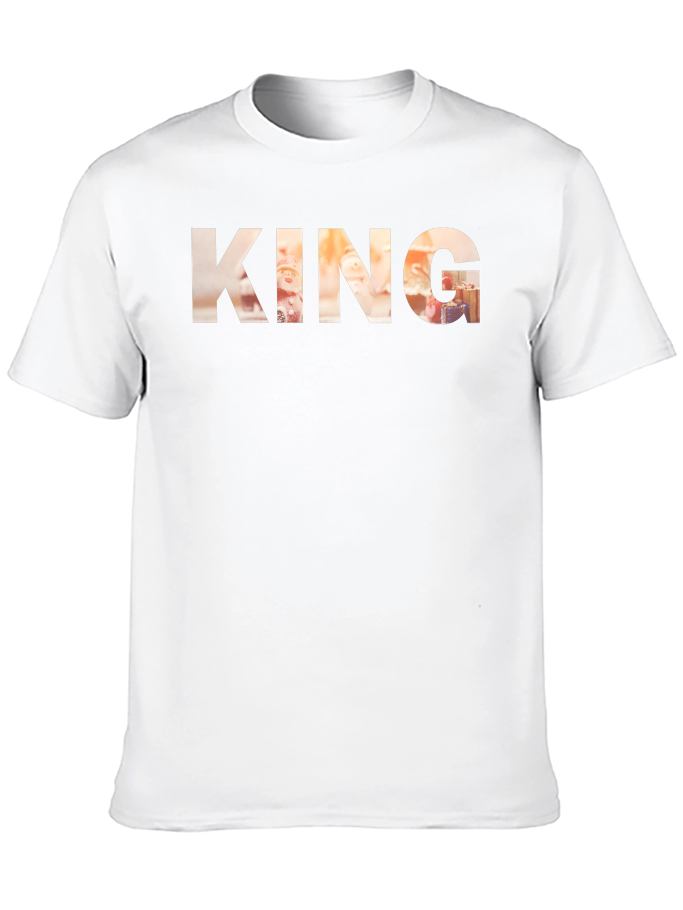 King Graphic Print Crew Neck T-Shirt