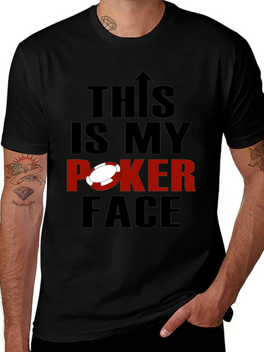 This is My Poker Face Graphic Tee - Black