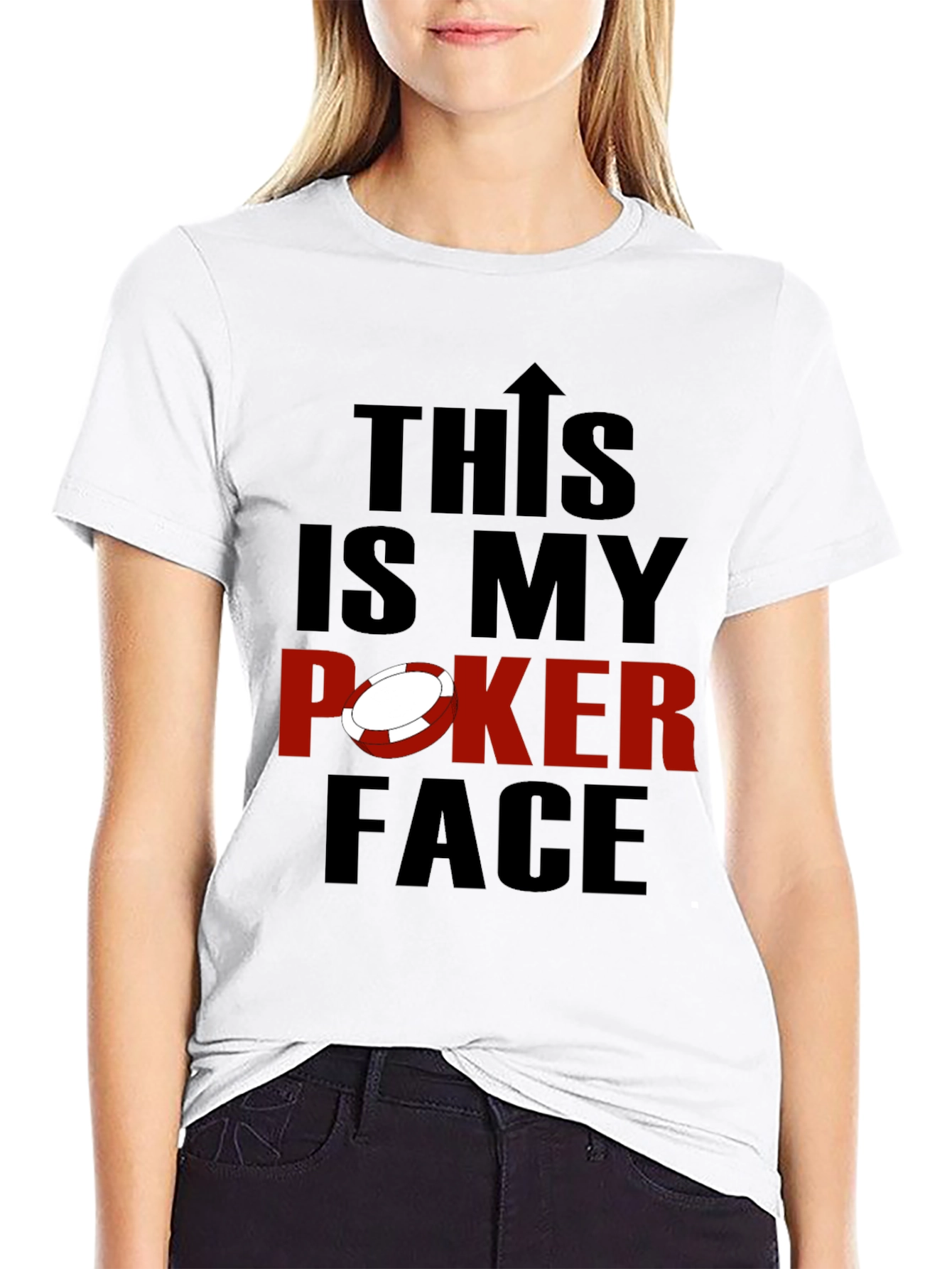 This is My Poker Face Graphic Tee - Black