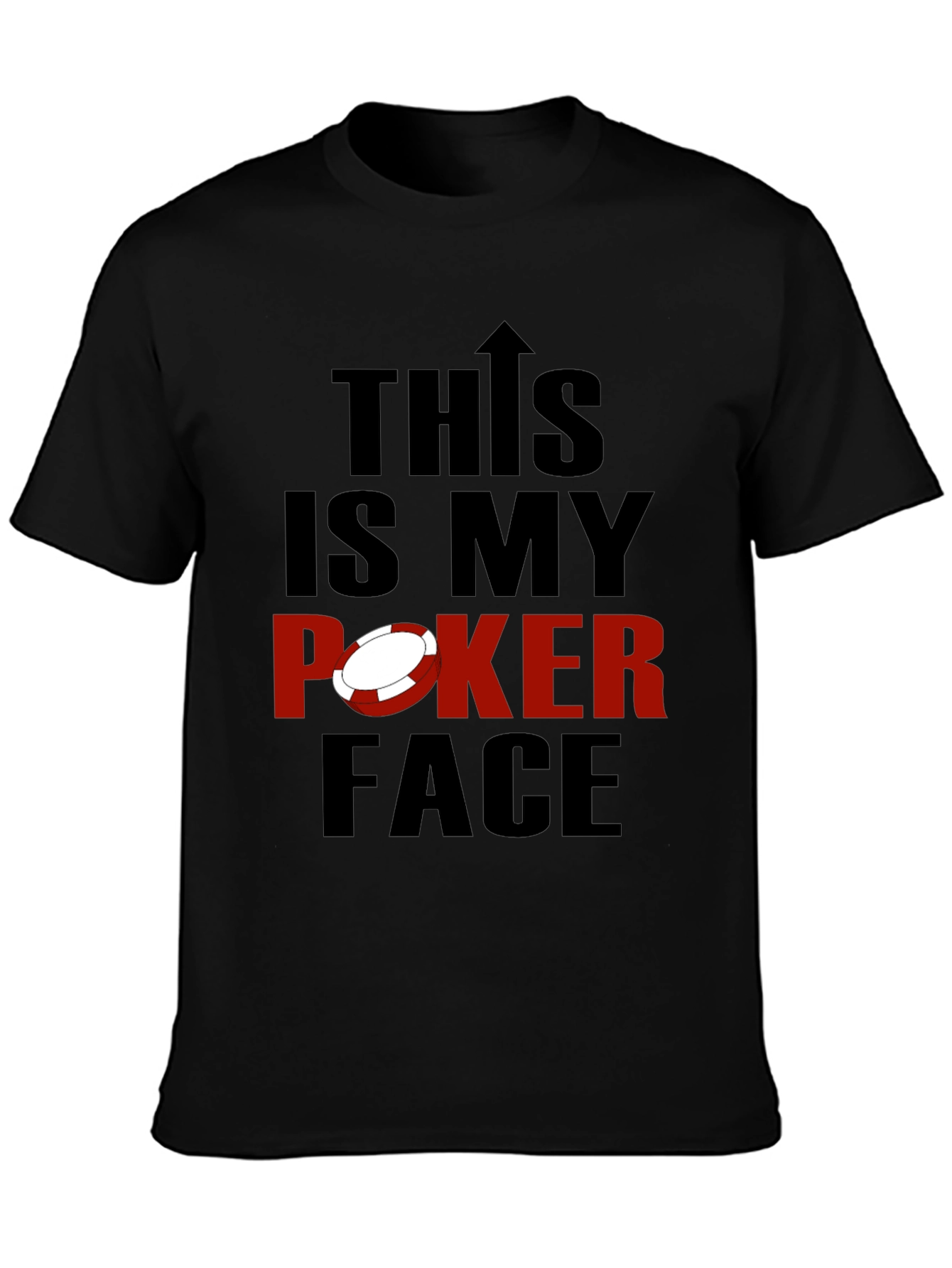 This is My Poker Face Graphic Tee - Black