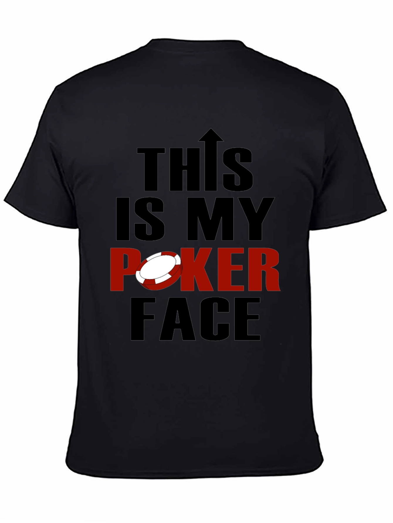 This is My Poker Face Graphic Tee - Black