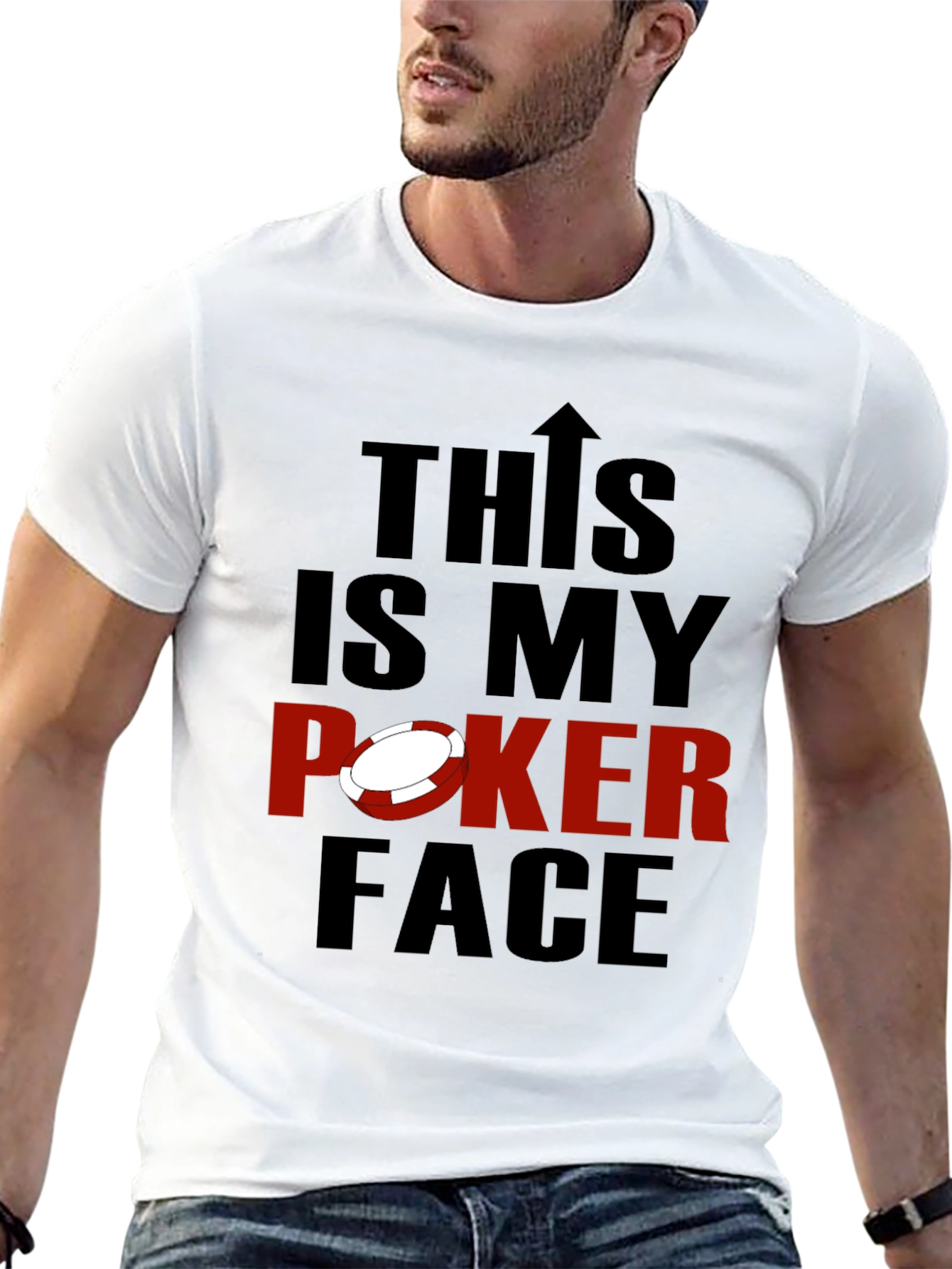 This is My Poker Face Graphic Tee - Black
