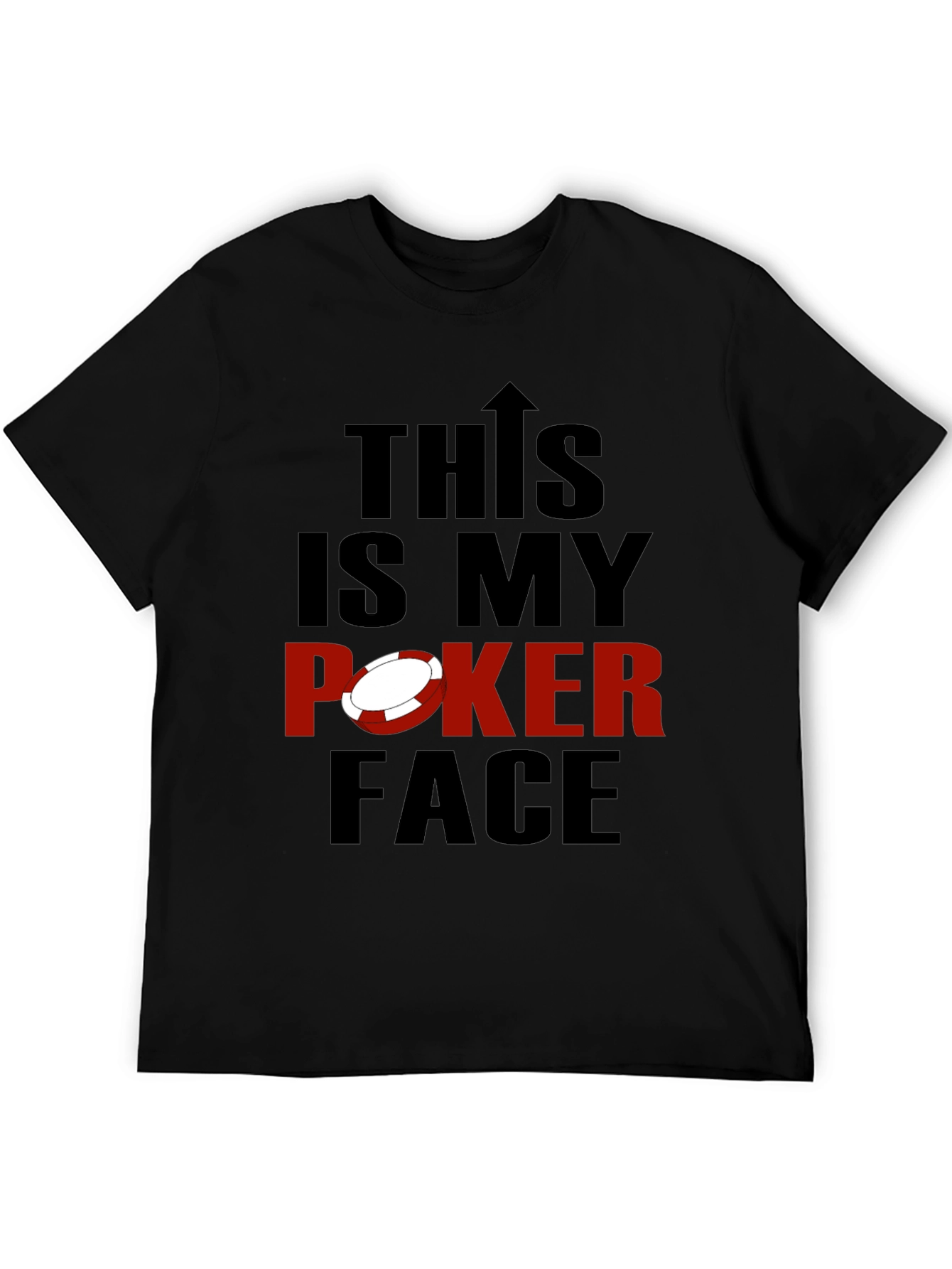 This is My Poker Face Graphic Tee - Black