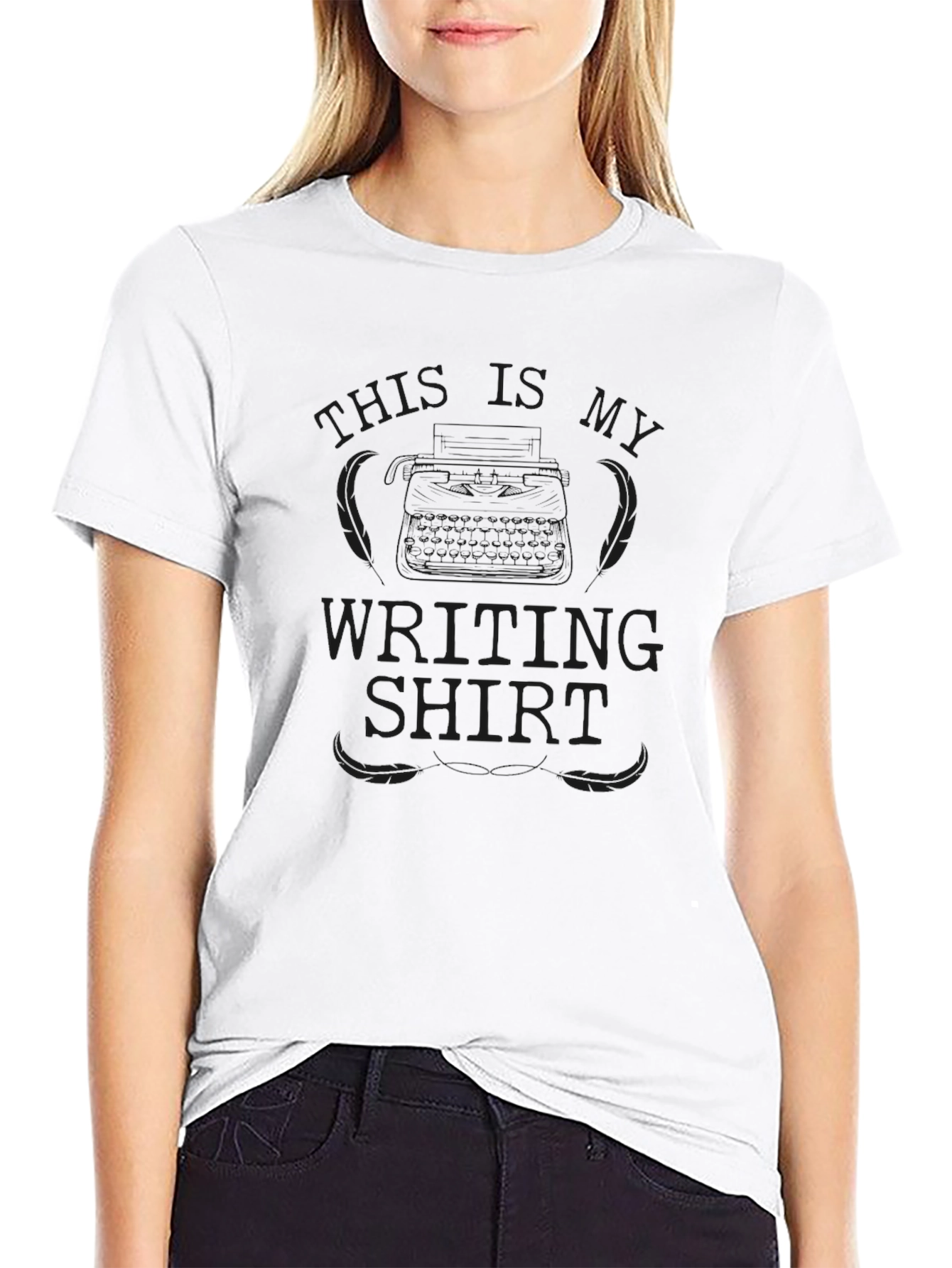 This Is My Writing Shirt - Black Graphic Tee