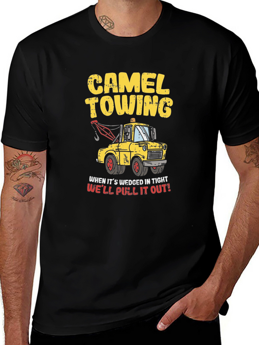 Camel Towing Humor T-Shirt - Well Pull It Out!
