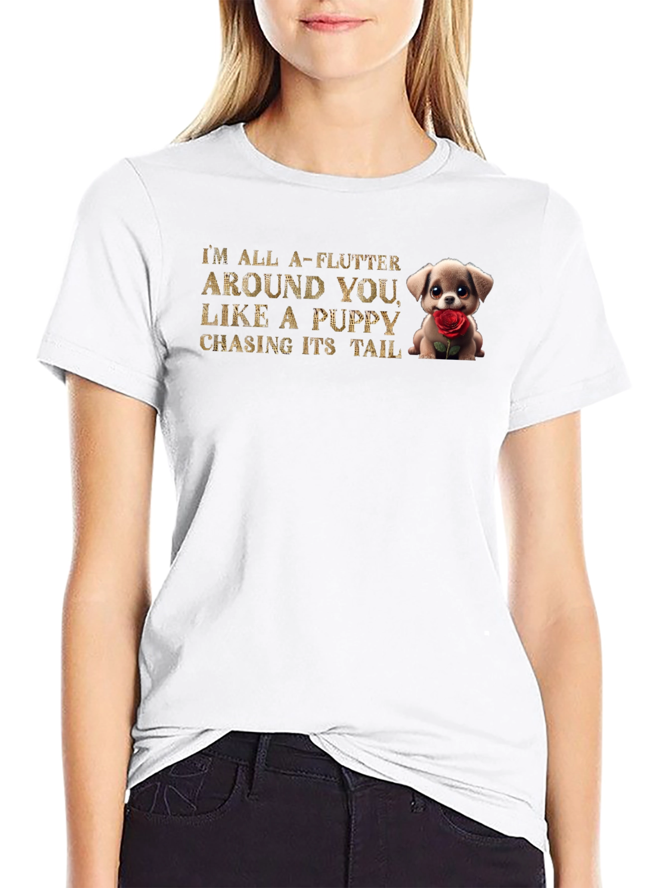 Puppy Love T-Shirt - All a-Flutter Around You