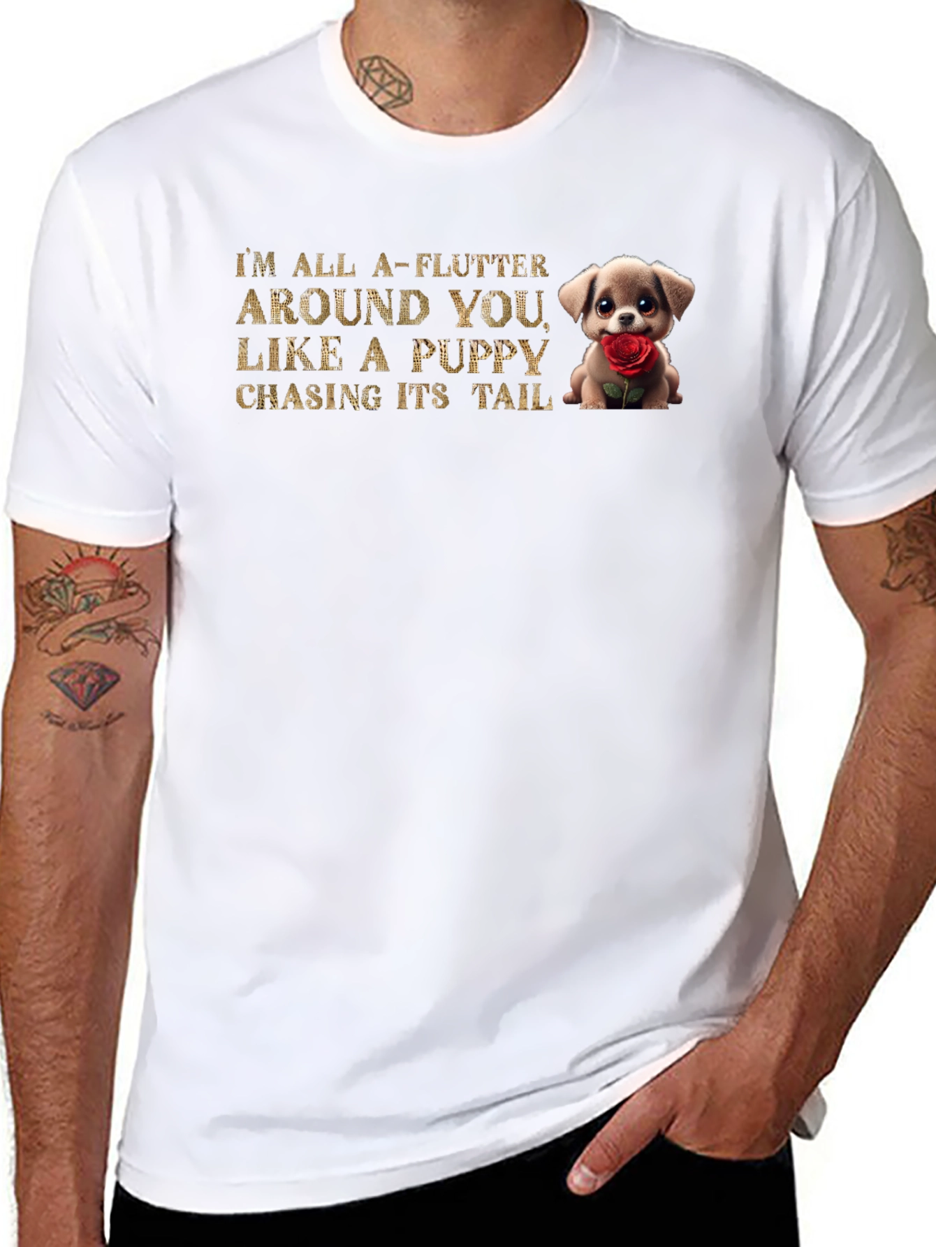 Puppy Love T-Shirt - All a-Flutter Around You