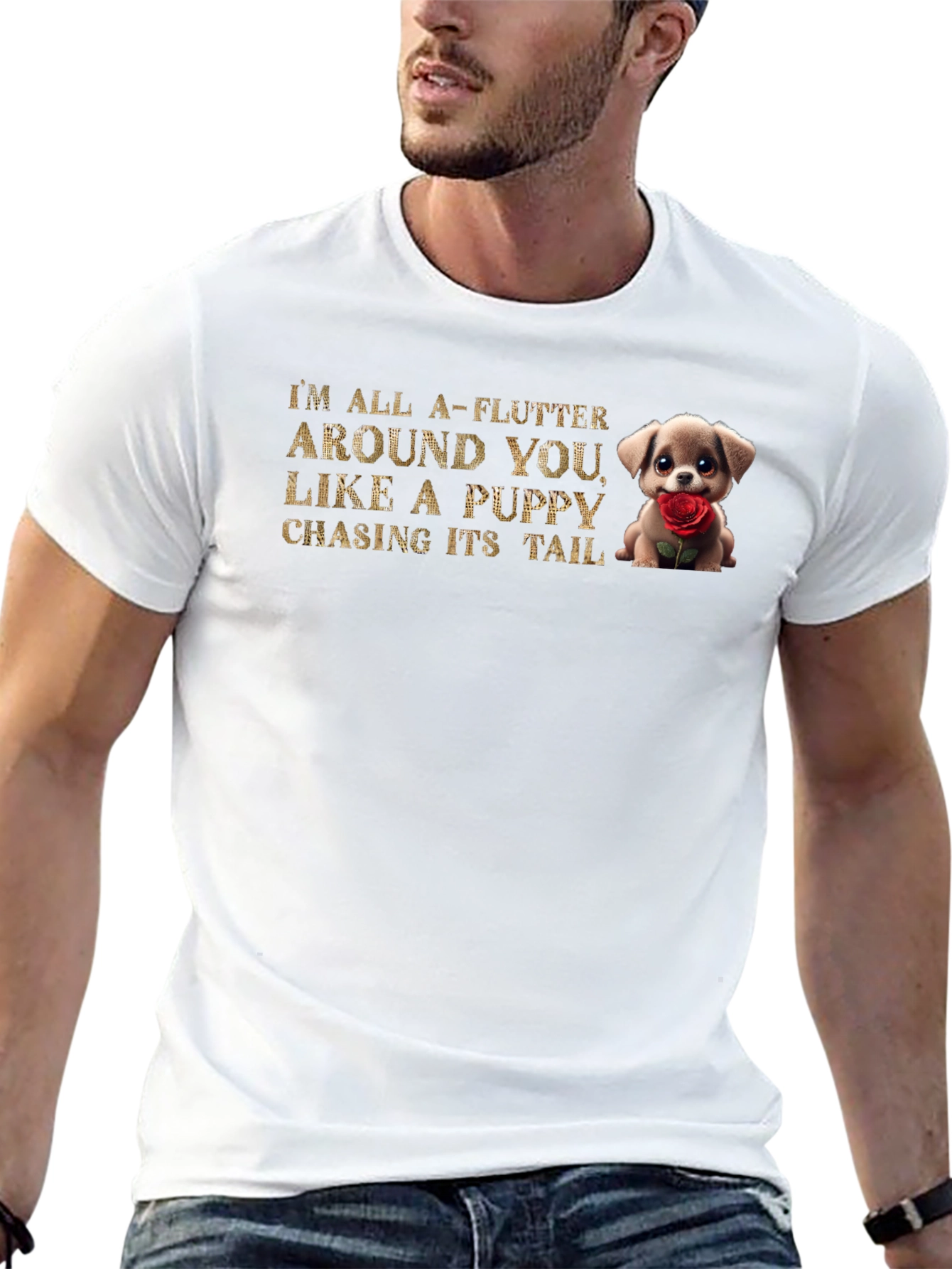 Puppy Love T-Shirt - All a-Flutter Around You