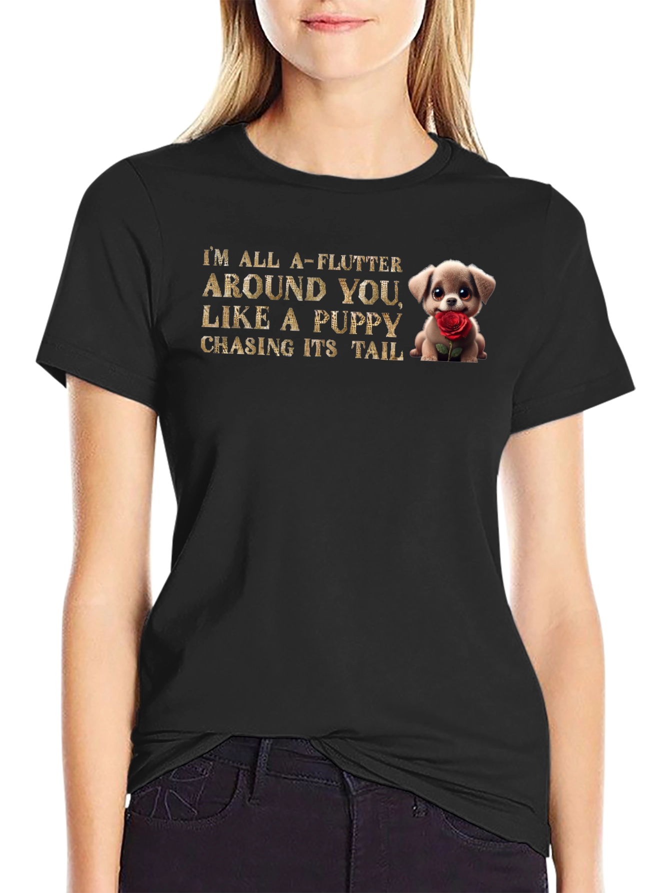 Puppy Love T-Shirt - All a-Flutter Around You