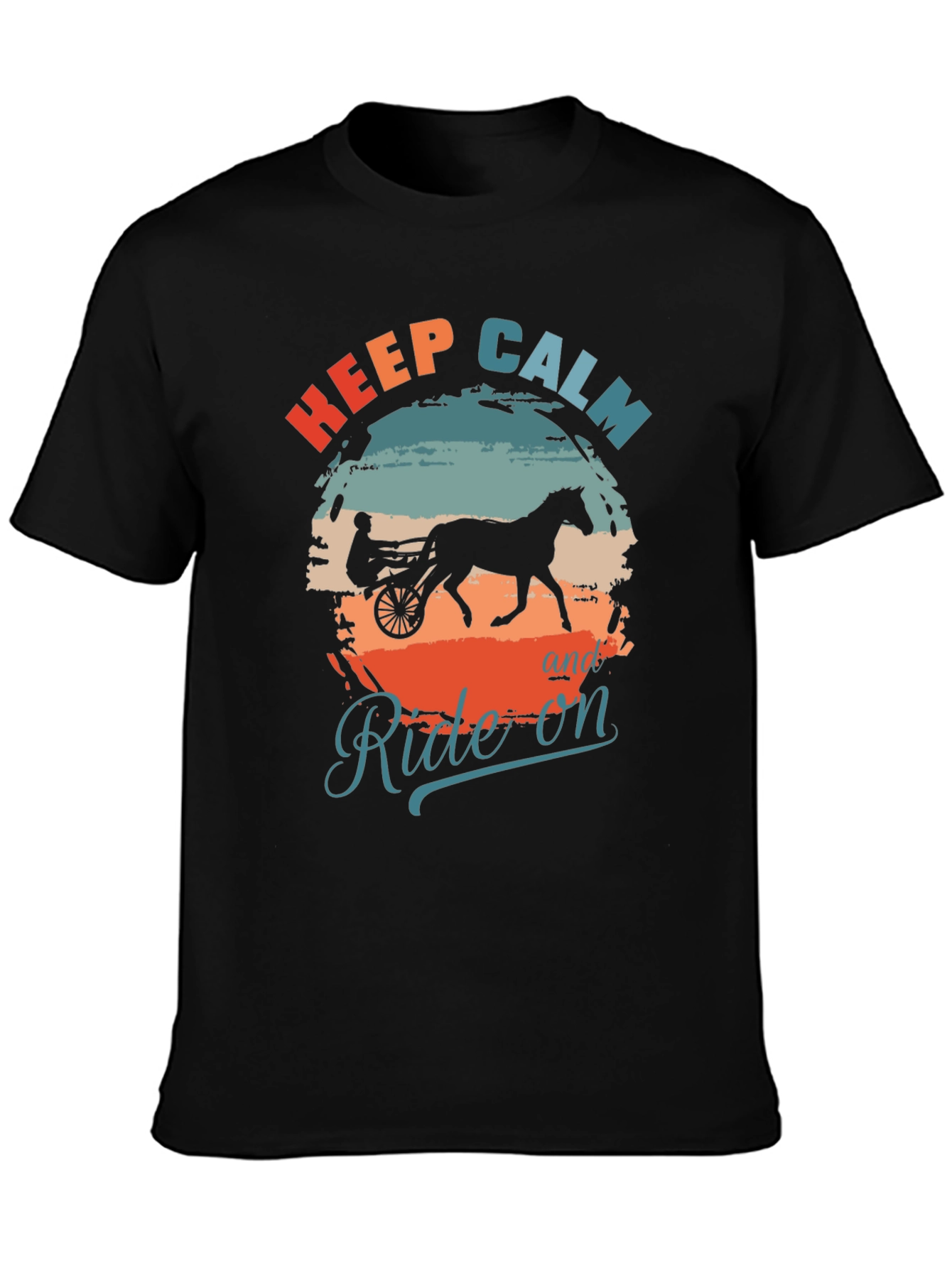 Keep Calm and Ride On Graphic T-Shirt
