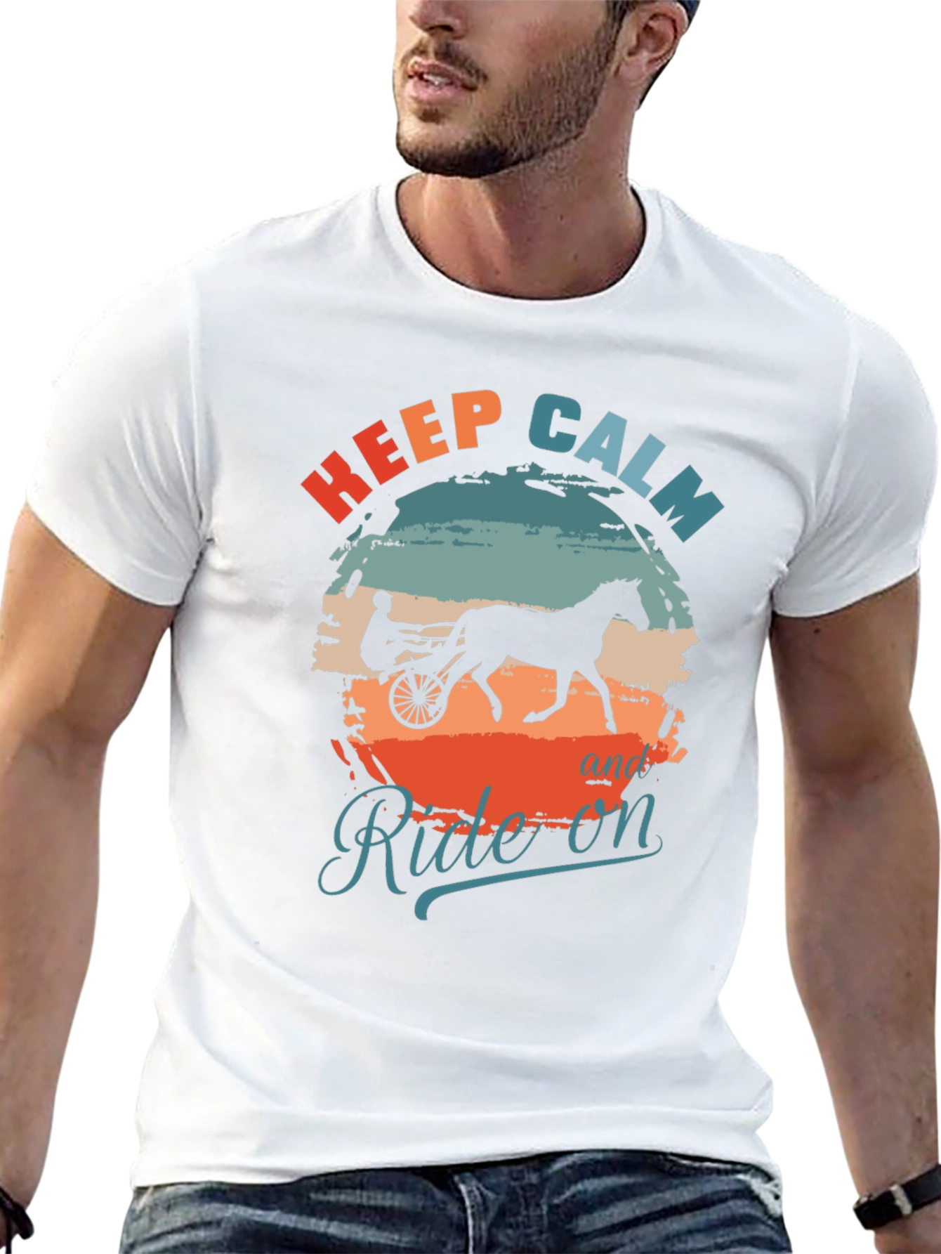 Keep Calm and Ride On Graphic T-Shirt