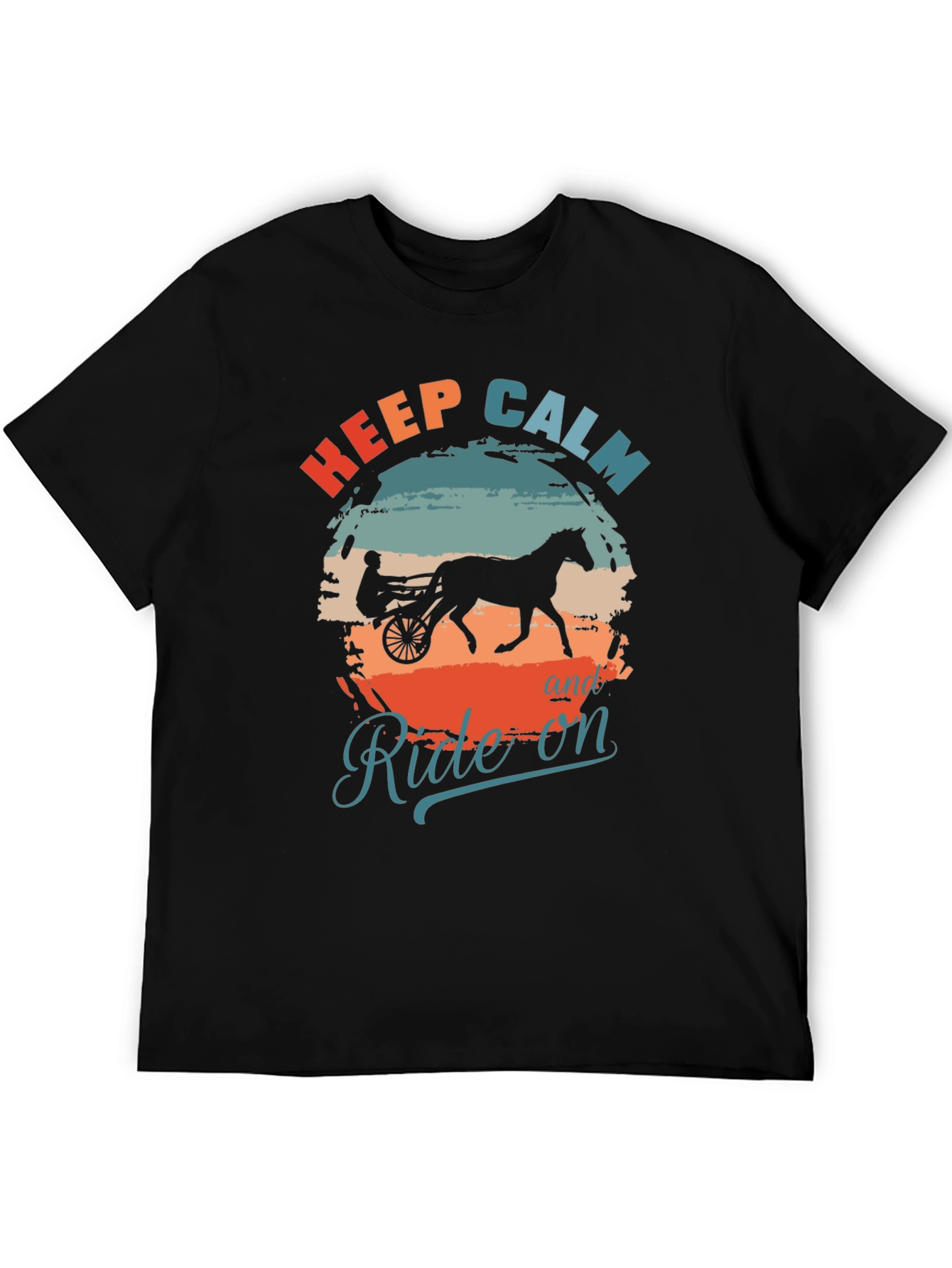 Keep Calm and Ride On Graphic T-Shirt
