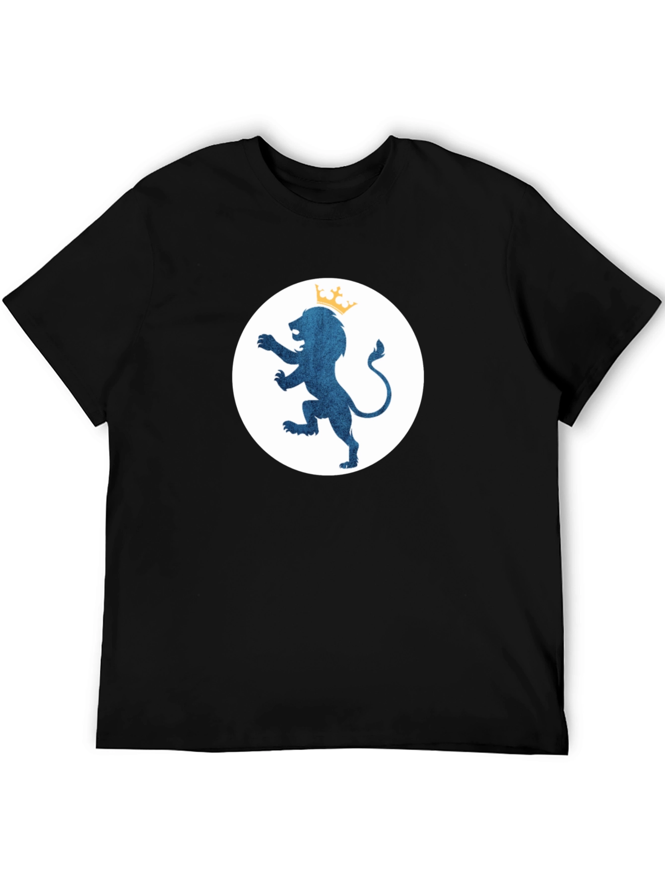 Royal Lion Emblem Black T-Shirt