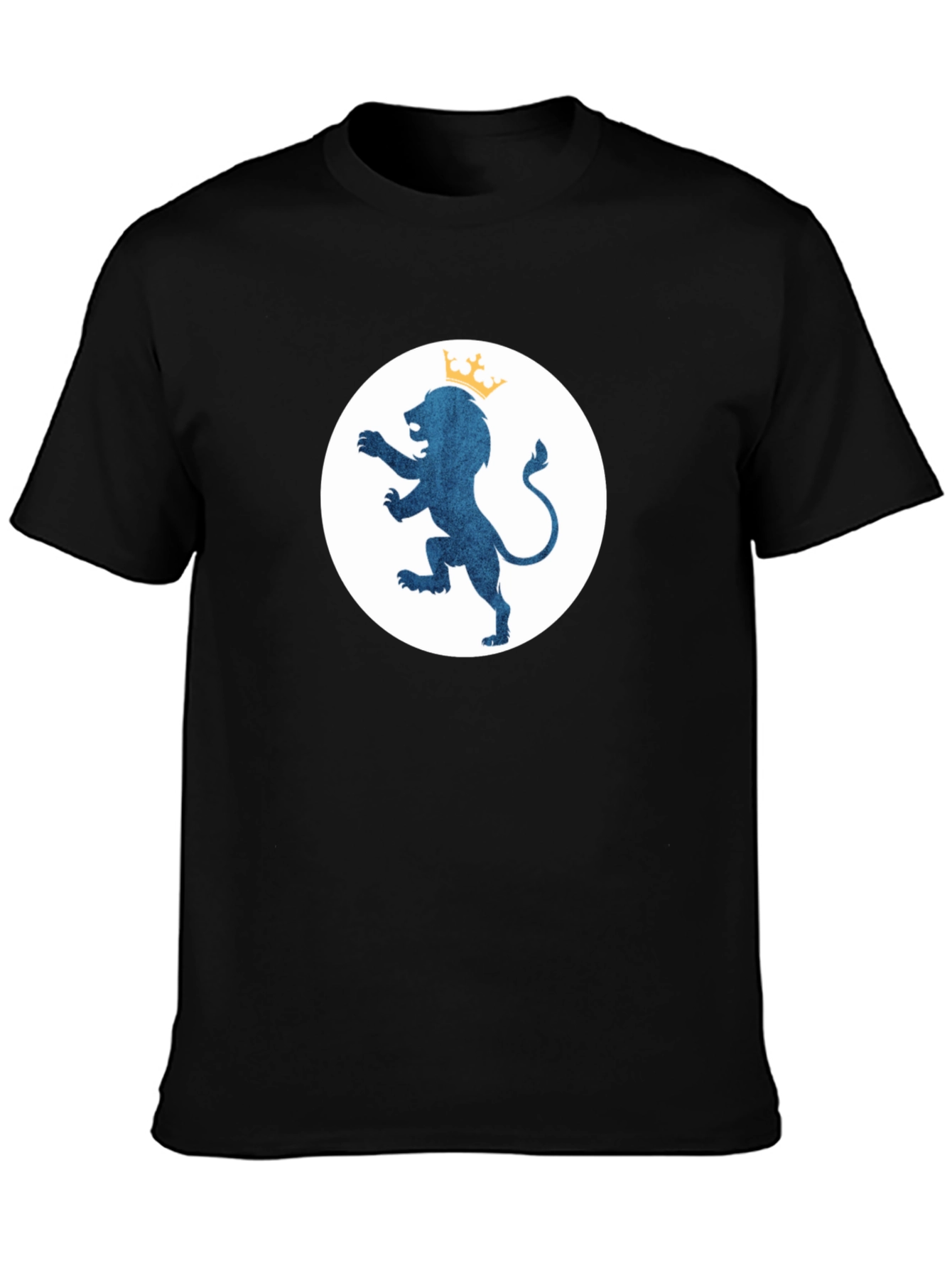 Royal Lion Emblem Black T-Shirt