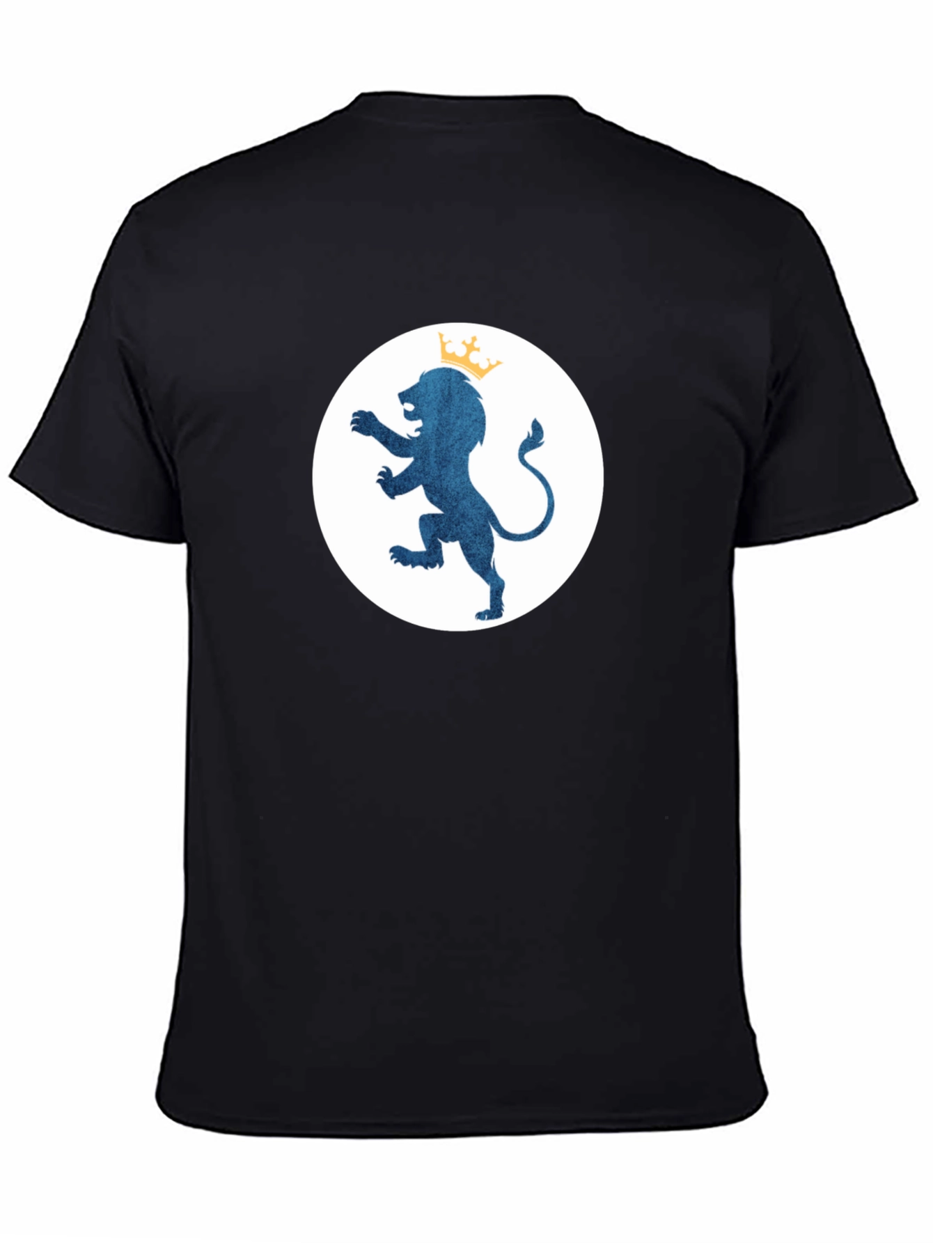 Royal Lion Emblem Black T-Shirt