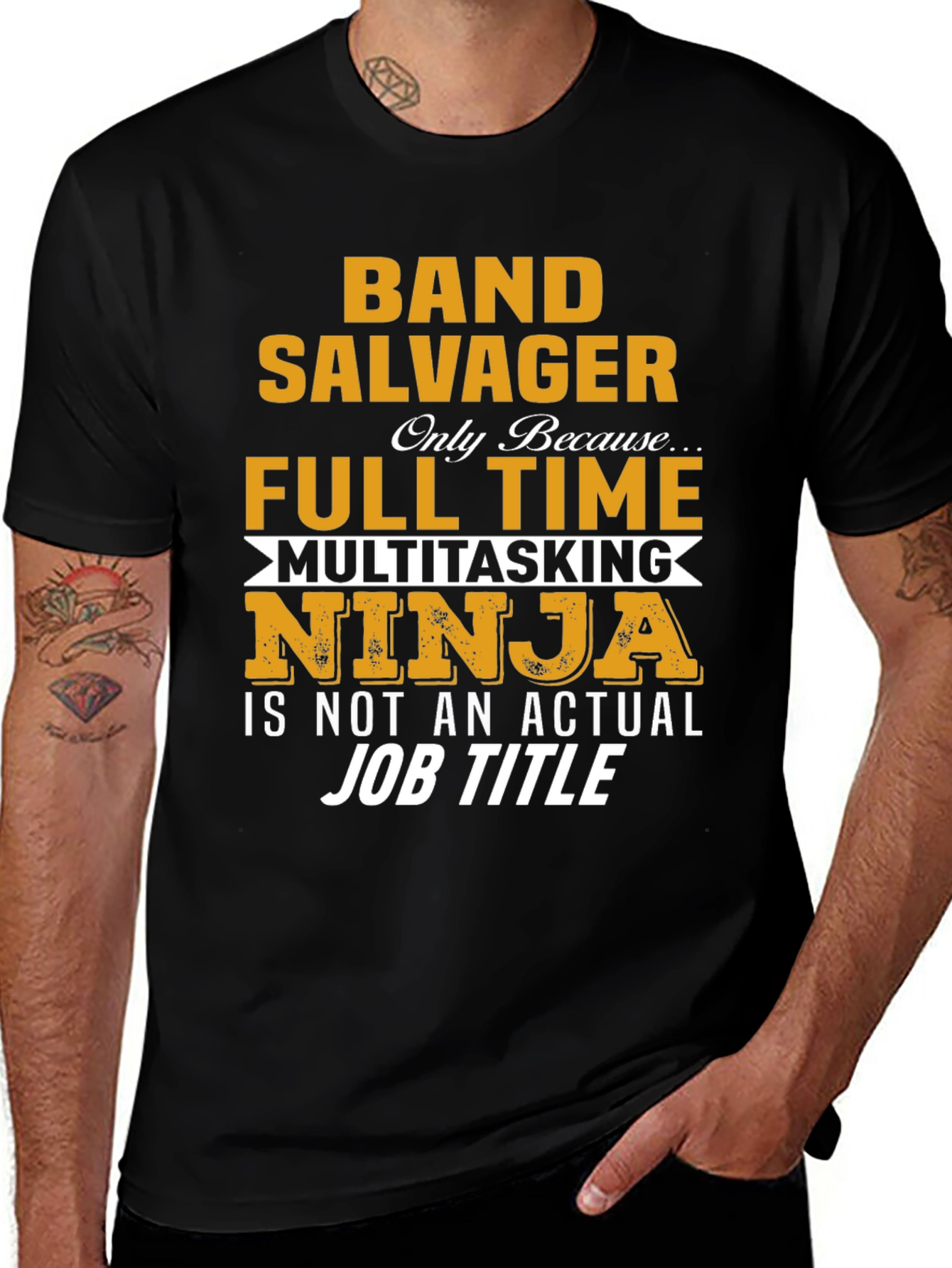 Band Salvager Full Time Ninja T-Shirt