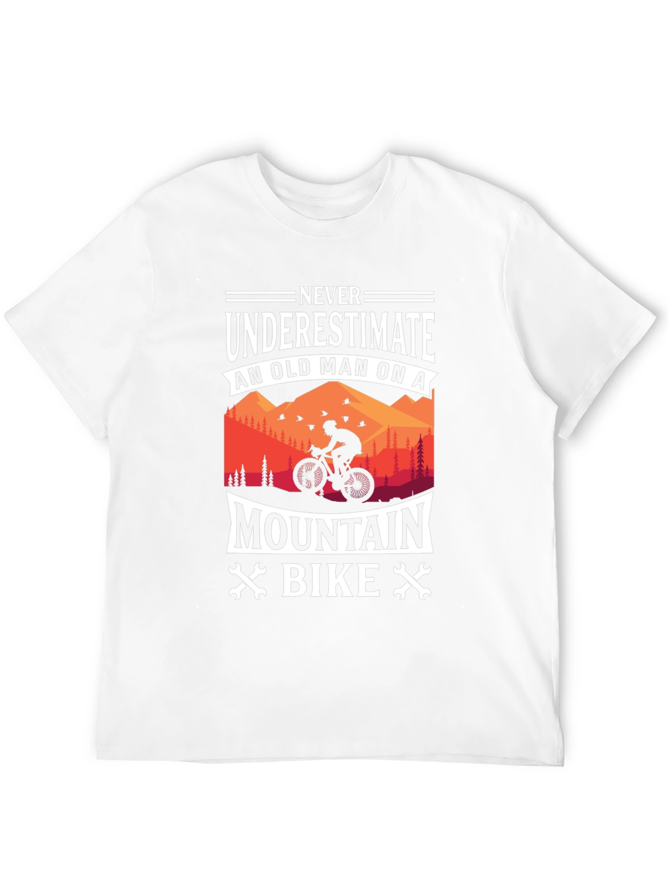 Mountain Bike Old Man Graphic T-Shirt