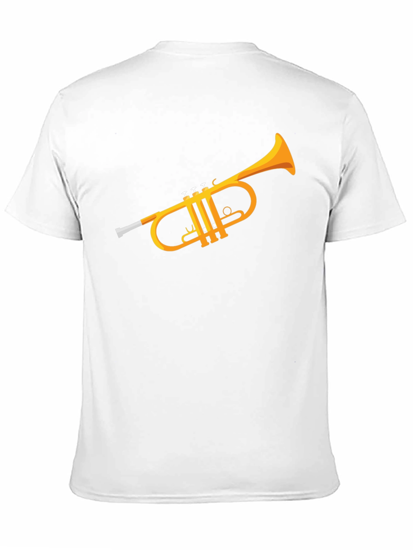 Trumpet Graphic T-Shirt - Black Casual Tee