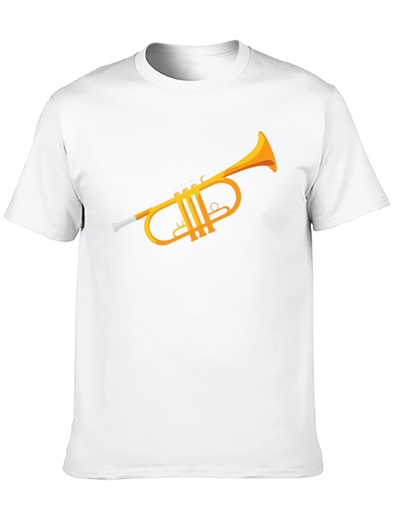 Trumpet Graphic T-Shirt - Black Casual Tee