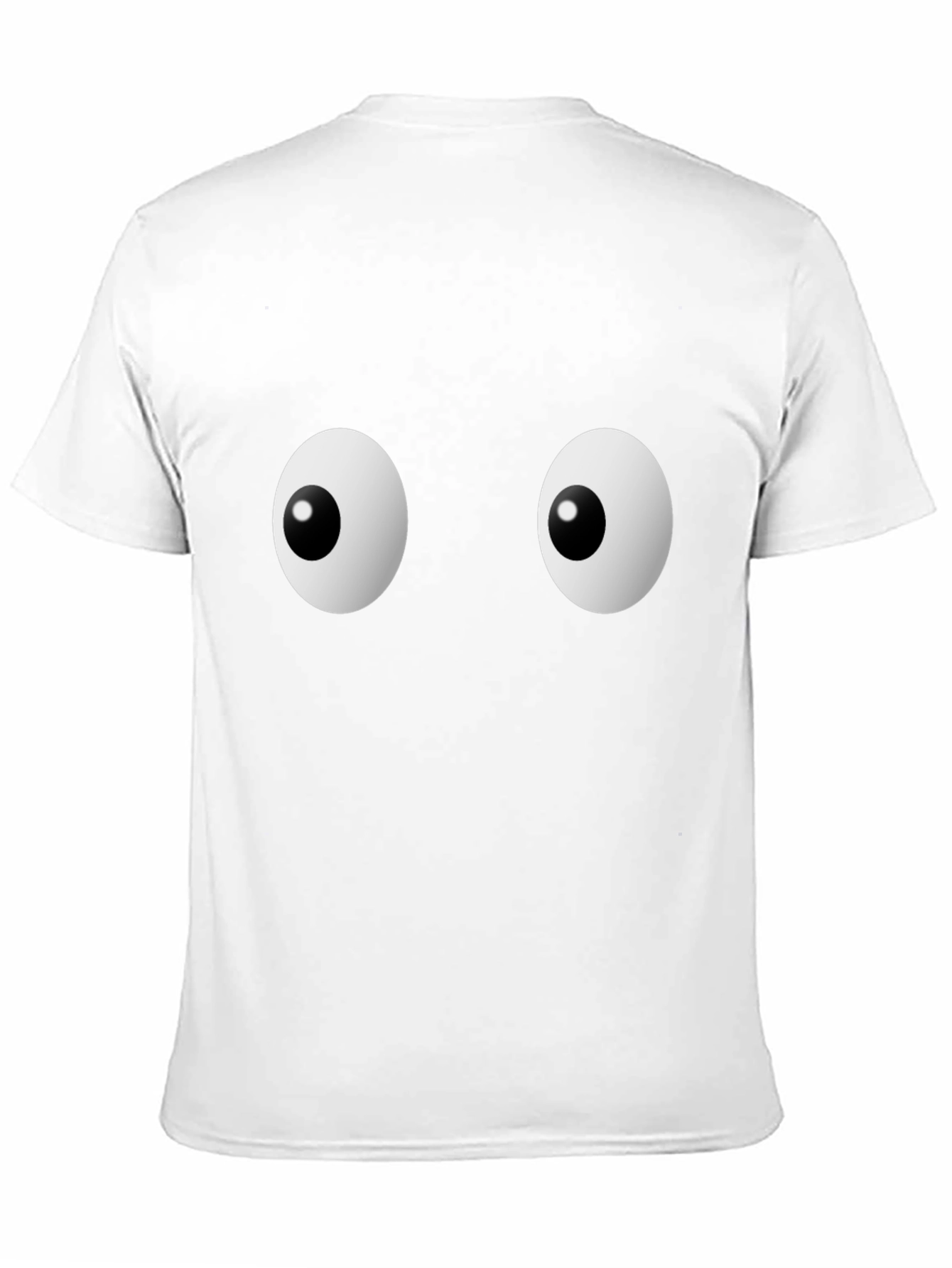 Funny Googly Eyes Graphic Black T-Shirt
