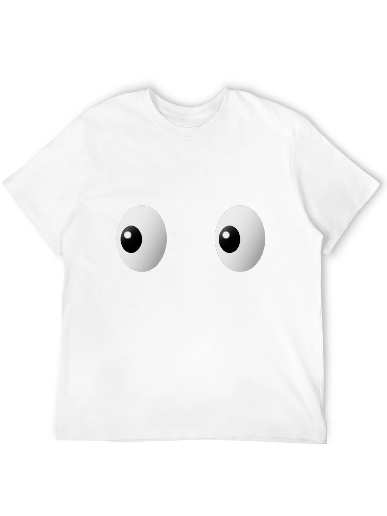 Funny Googly Eyes Graphic Black T-Shirt