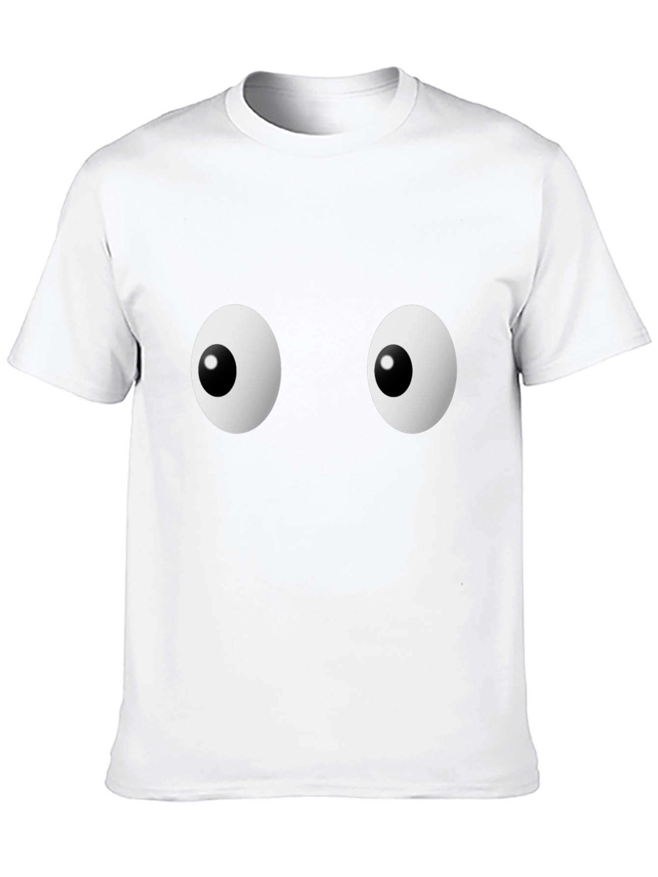 Funny Googly Eyes Graphic Black T-Shirt