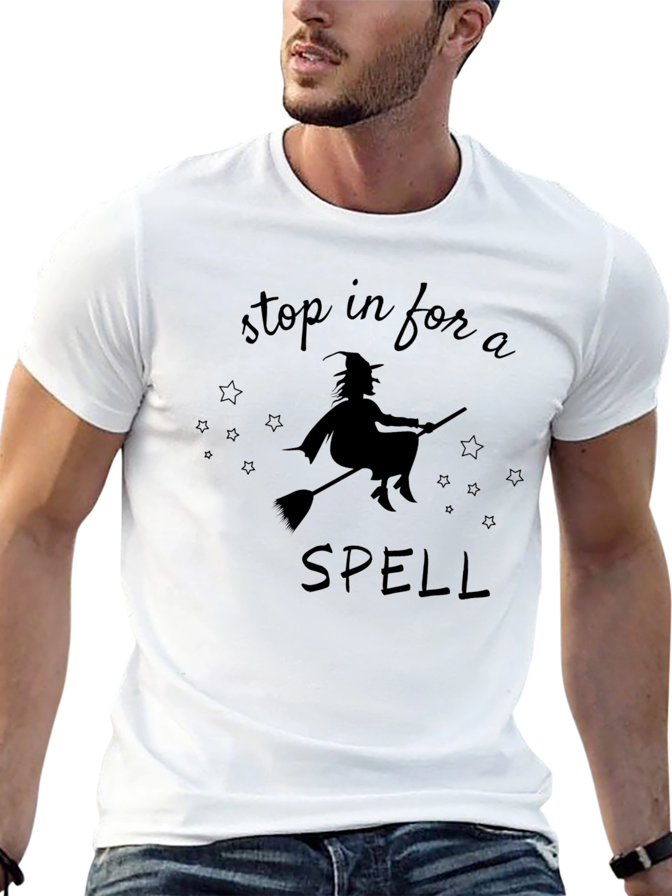 Stop in for a Spell Black T-Shirt