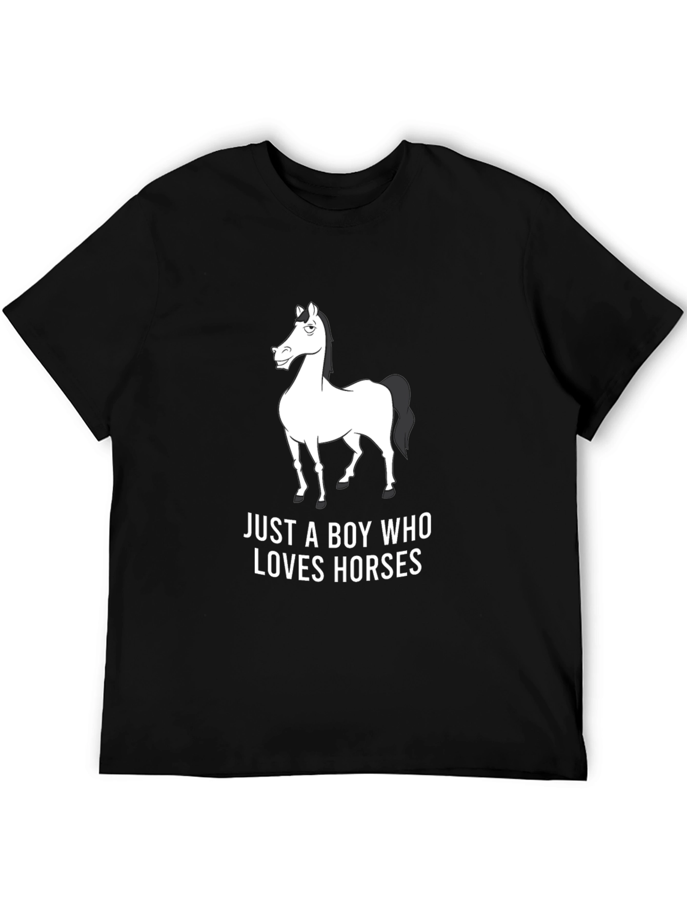 Horse Lover Graphic Tee - Black