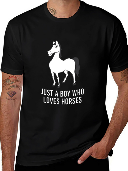 Horse Lover Graphic Tee - Black