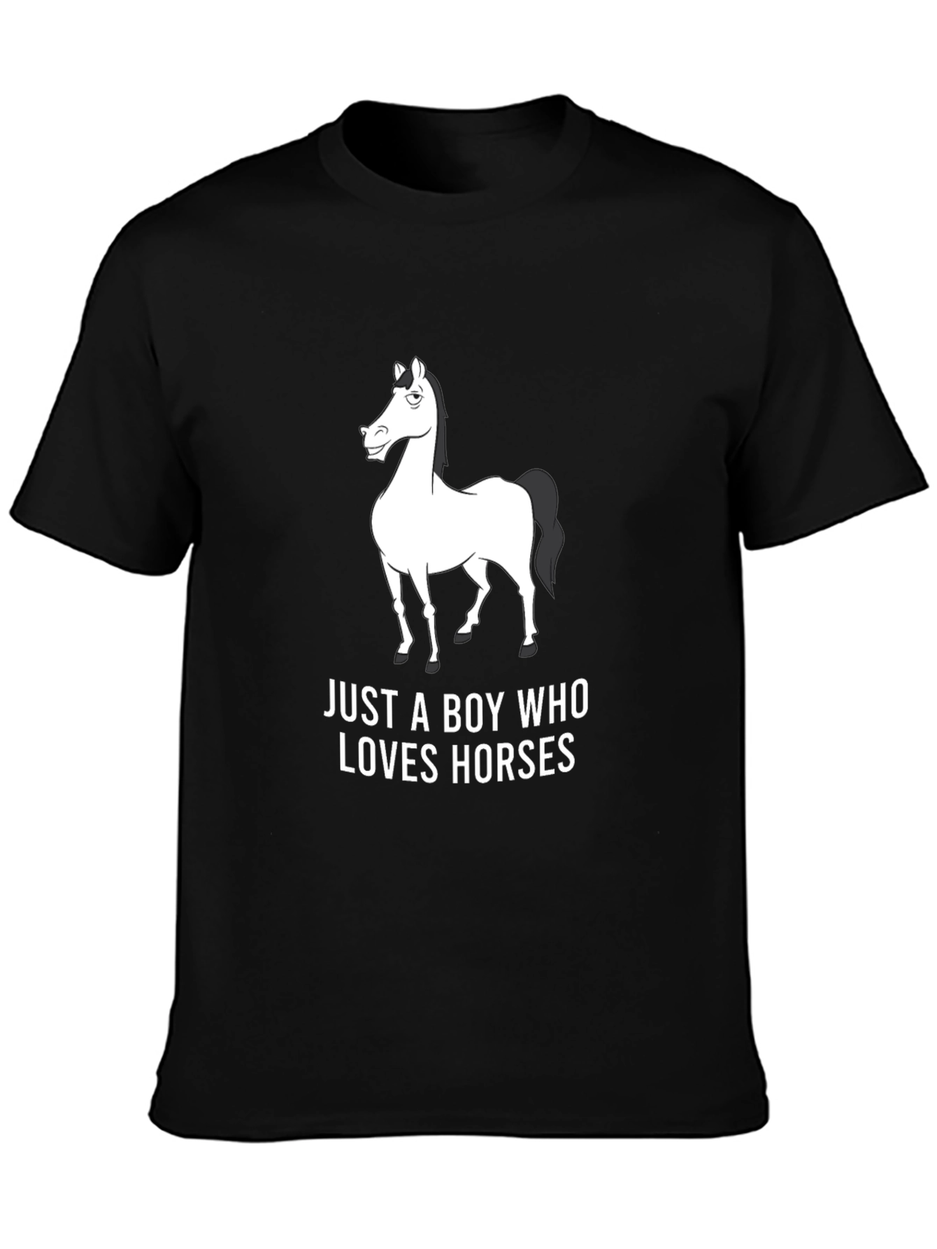 Horse Lover Graphic Tee - Black