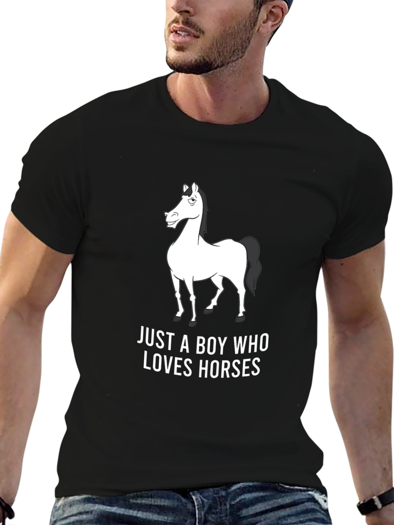 Horse Lover Graphic Tee - Black