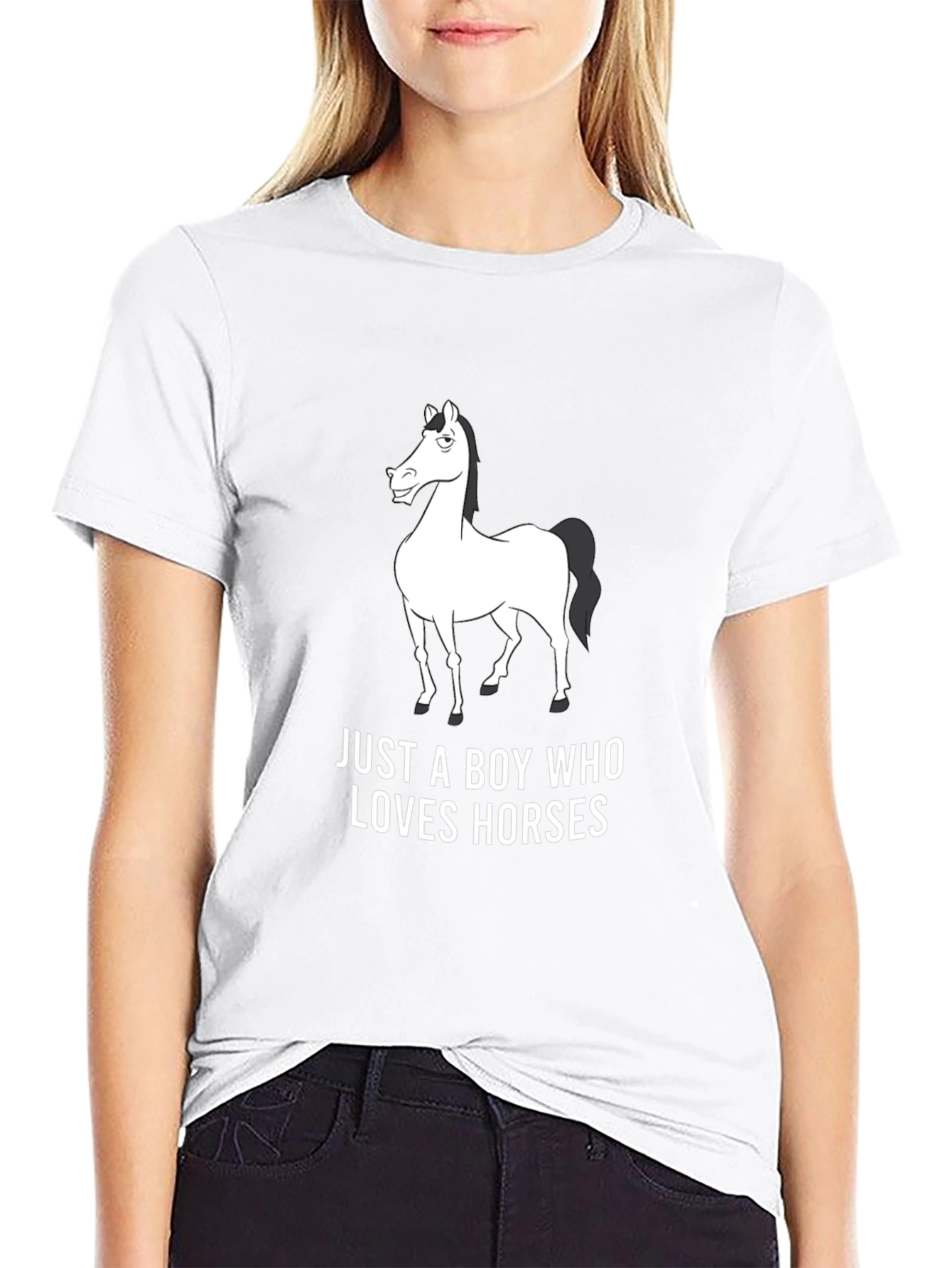 Horse Lover Graphic Tee - Black