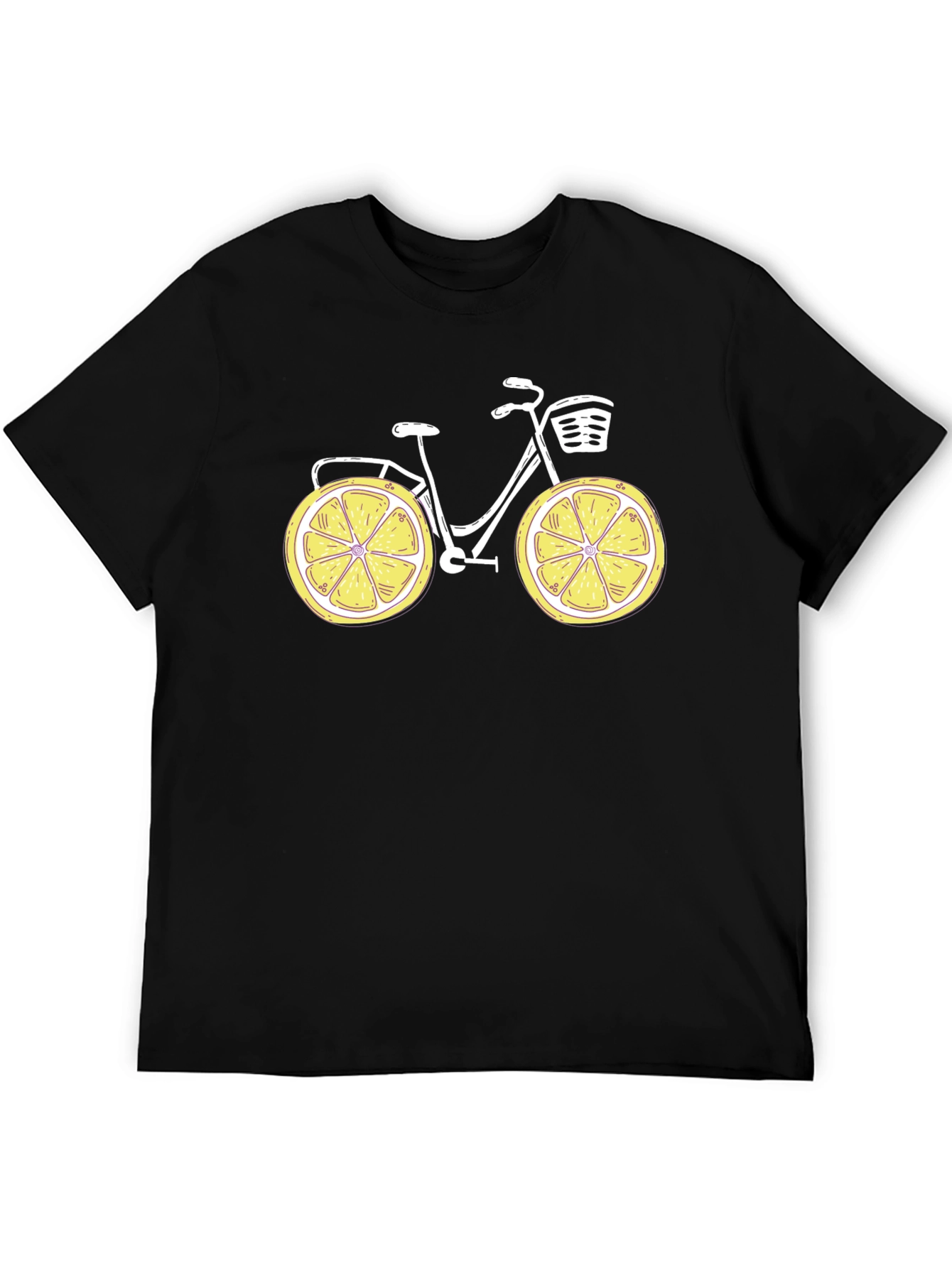 Lemon Bike Graphic T-Shirt - Fun & Quirky Design