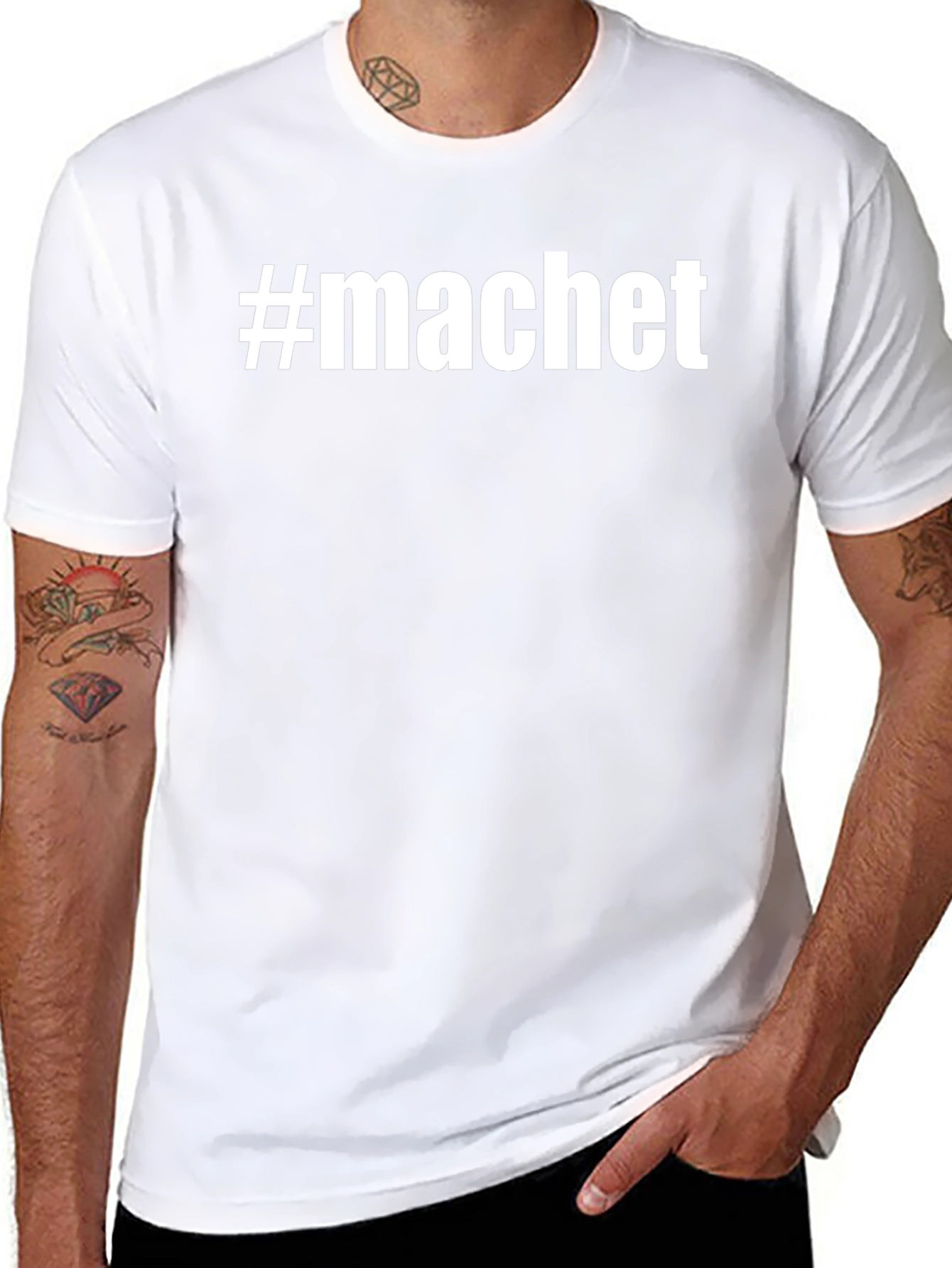 #machet Graphic T-Shirt - Trendy Casual Tee