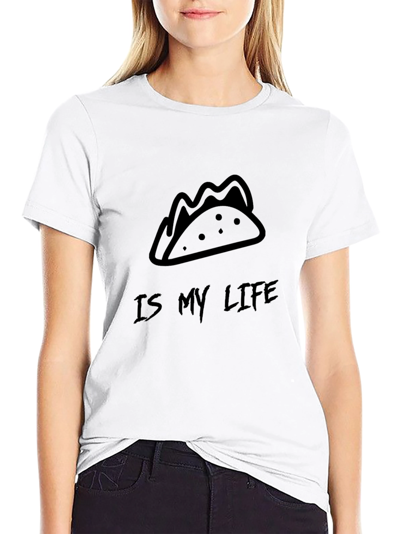 Taco Is My Life Black T-Shirt