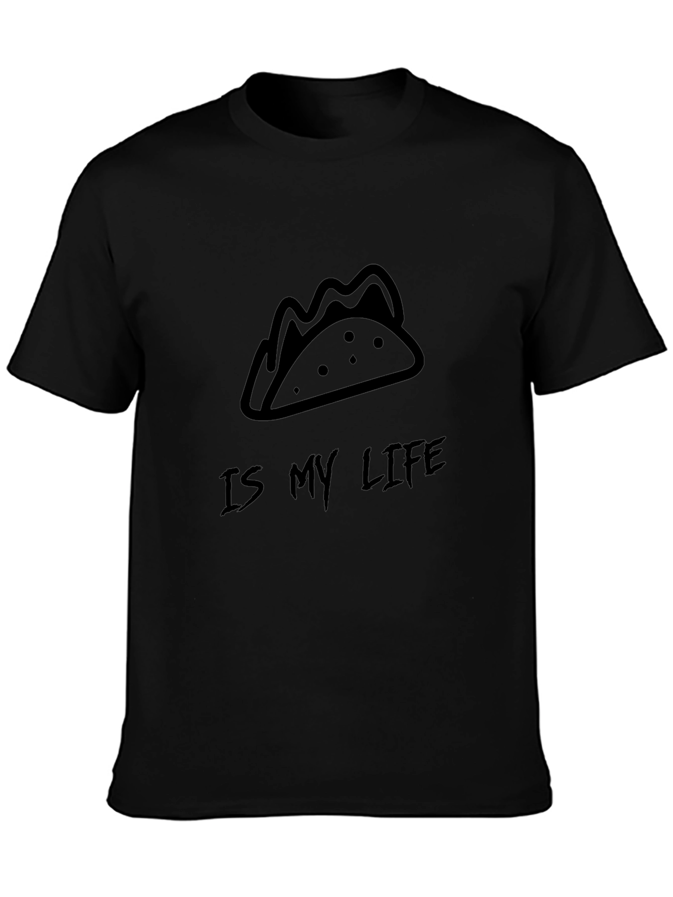 Taco Is My Life Black T-Shirt