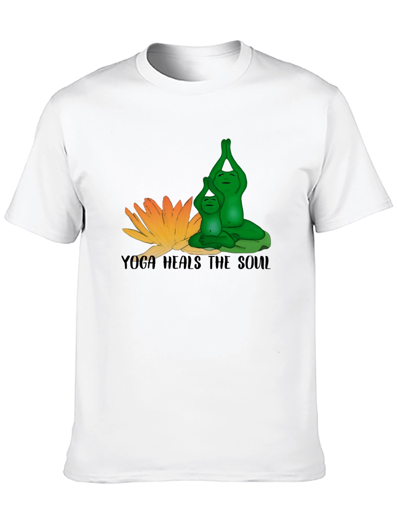 Yoga Frogs T-Shirt - Meditative Design