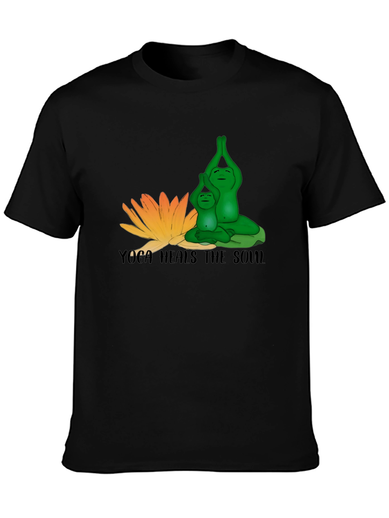 Yoga Frogs T-Shirt - Meditative Design