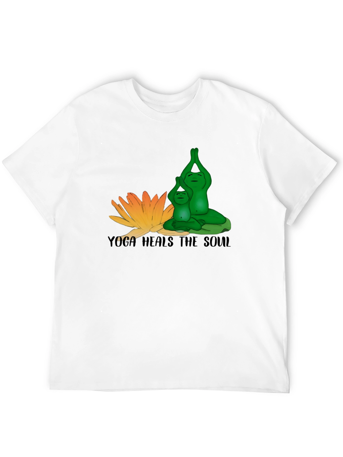 Yoga Frogs T-Shirt - Meditative Design