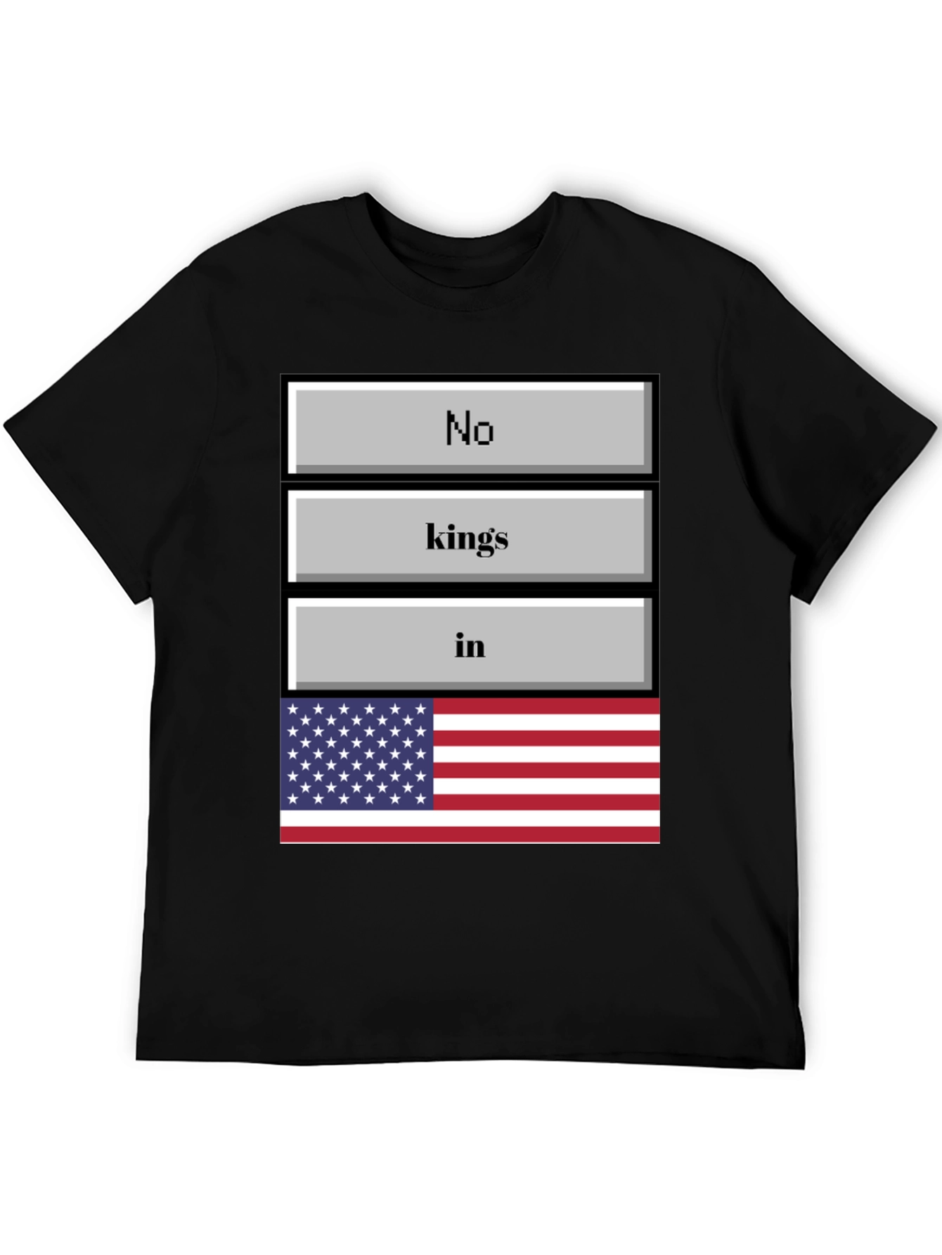 No Kings in America T-Shirt Patriotic USA