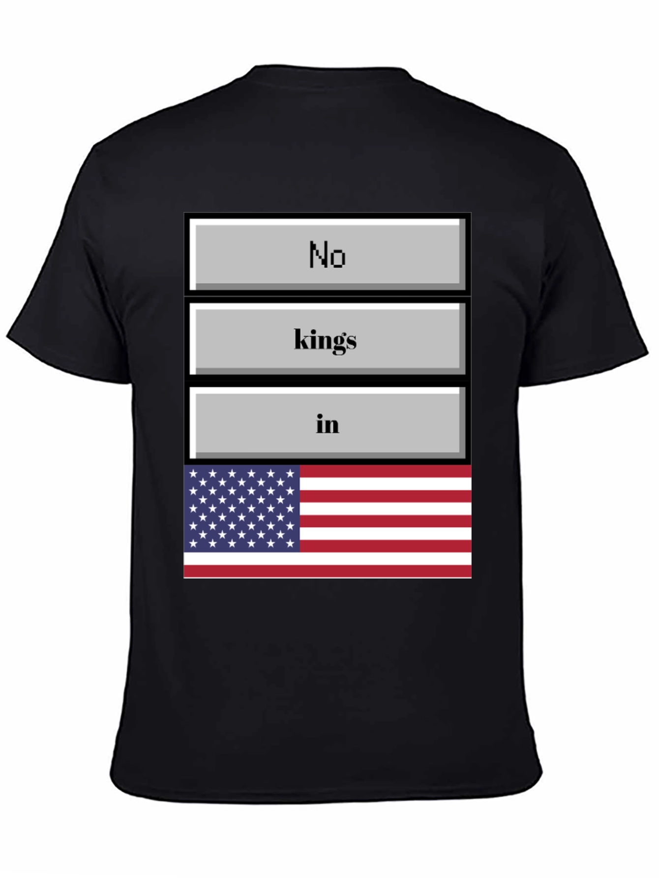 No Kings in America T-Shirt Patriotic USA